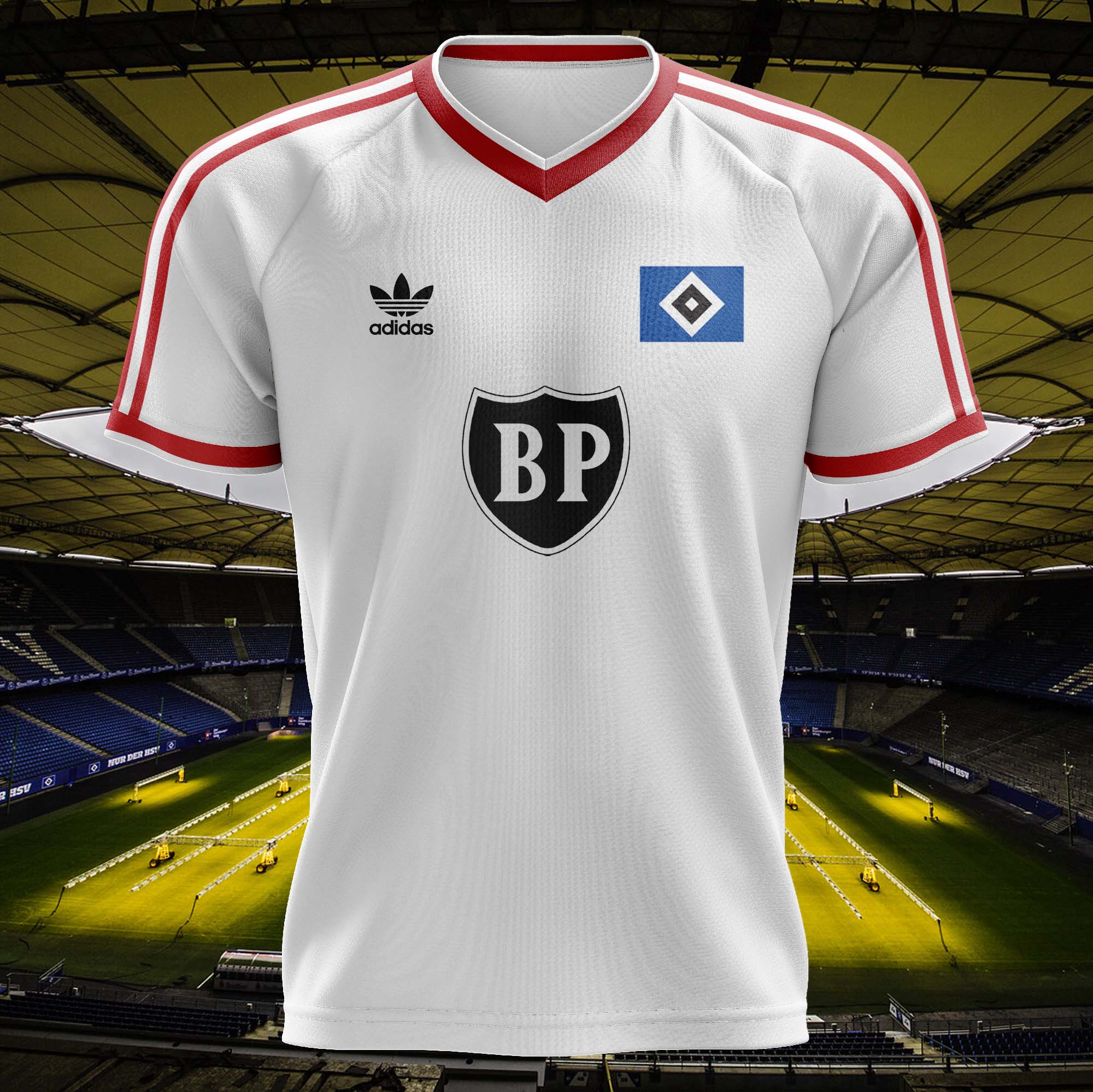 Hamburger SV 1986-87 Home Kit Retro Shirt PT62465