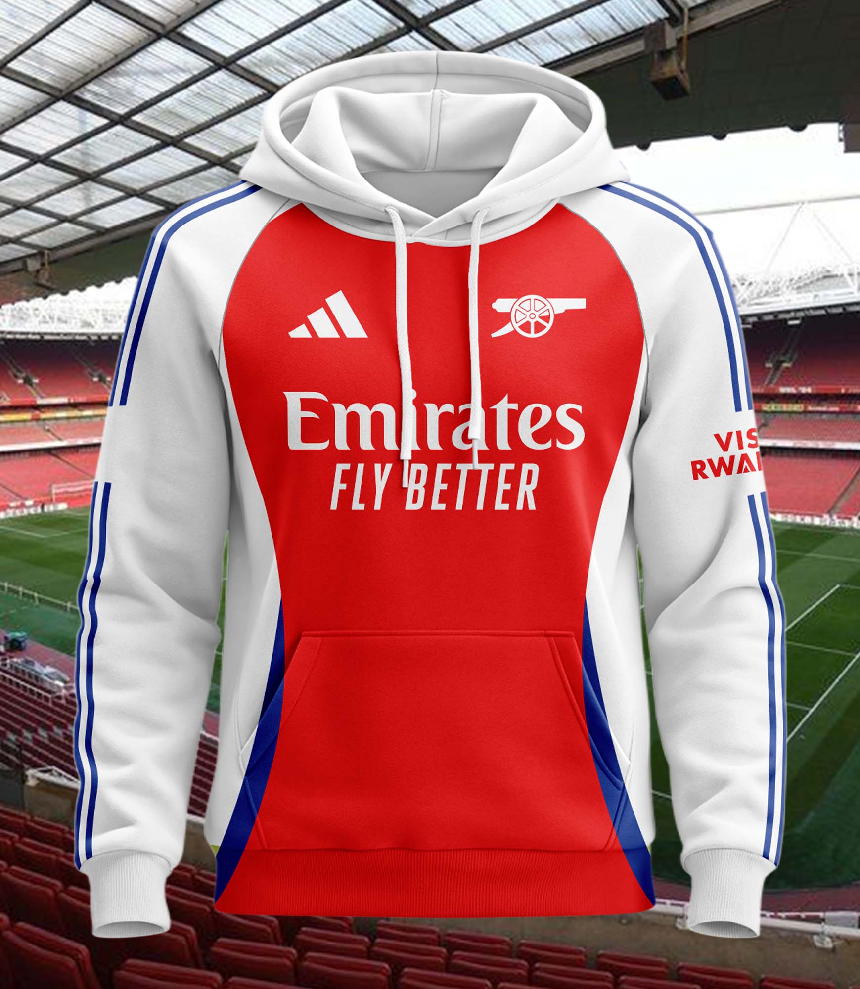 Arsenal FC 2024-25 Home Kit Hoodie PT62478