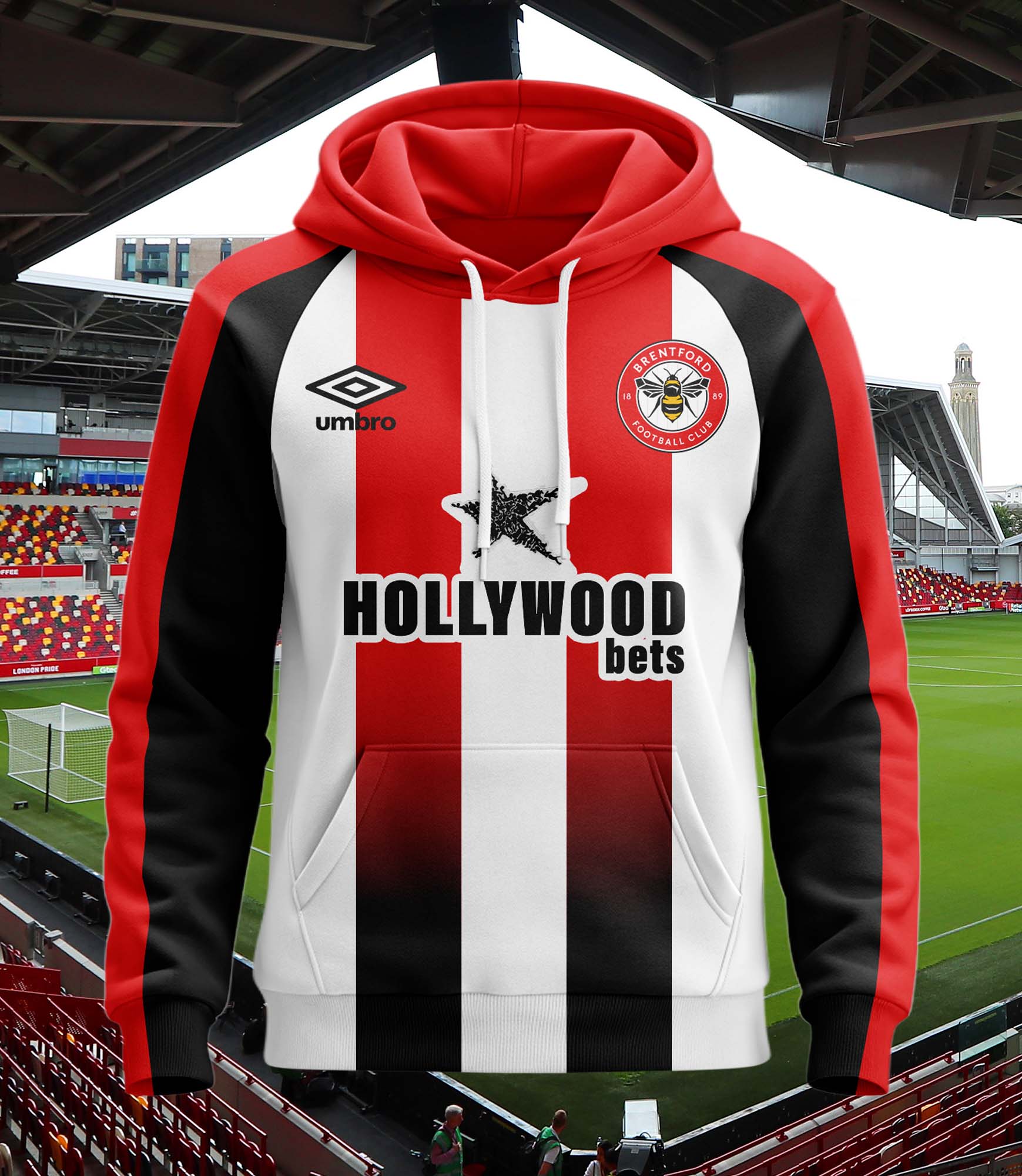 Brentford FC 2024-25 Home Kit Hoodie PT62480