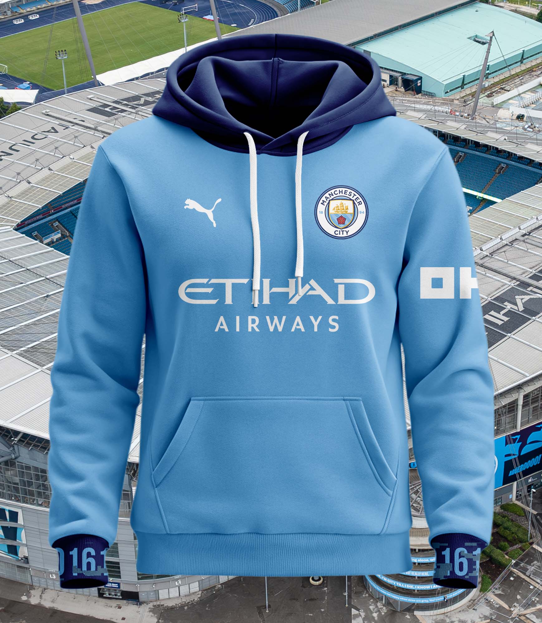 Manchester City 2024-25 Home Kit Hoodie PT62489