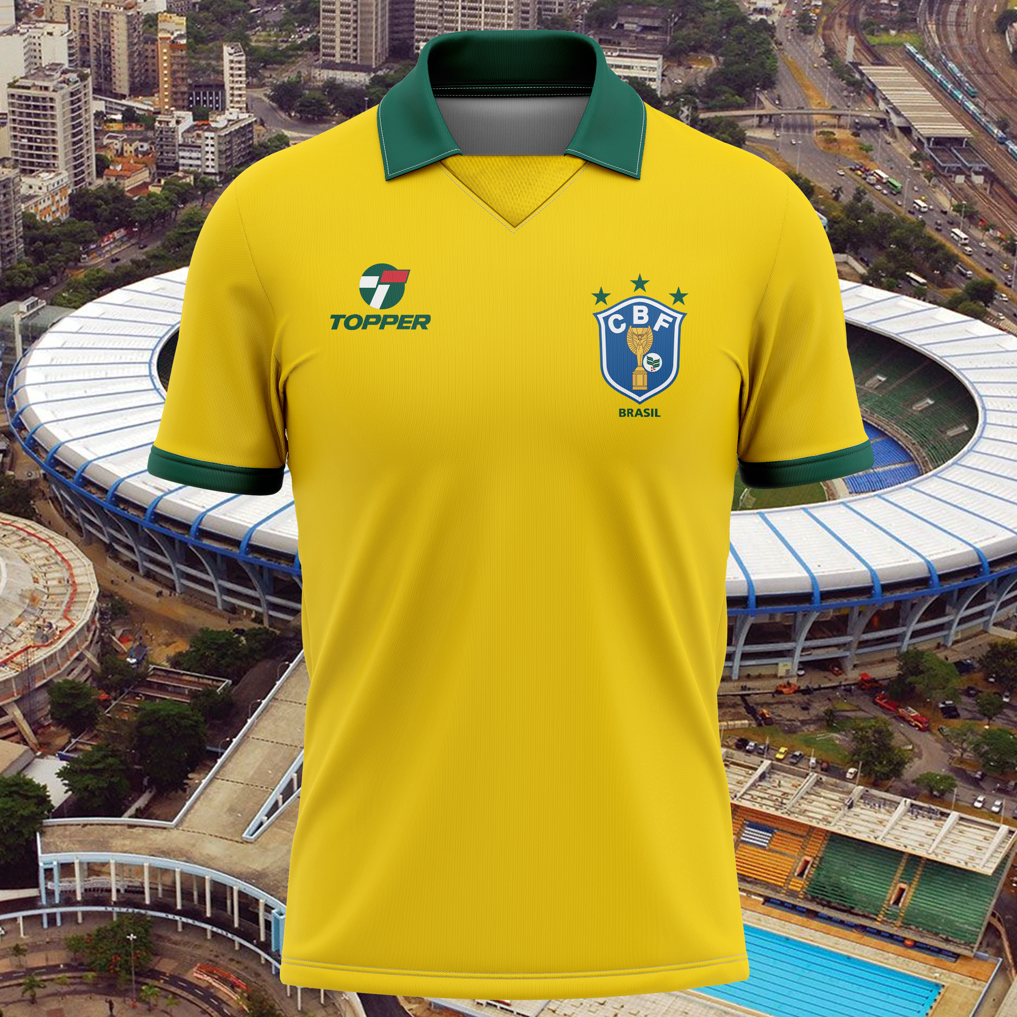 Brazil 1990 Home Kit Retro Shirt PT62522