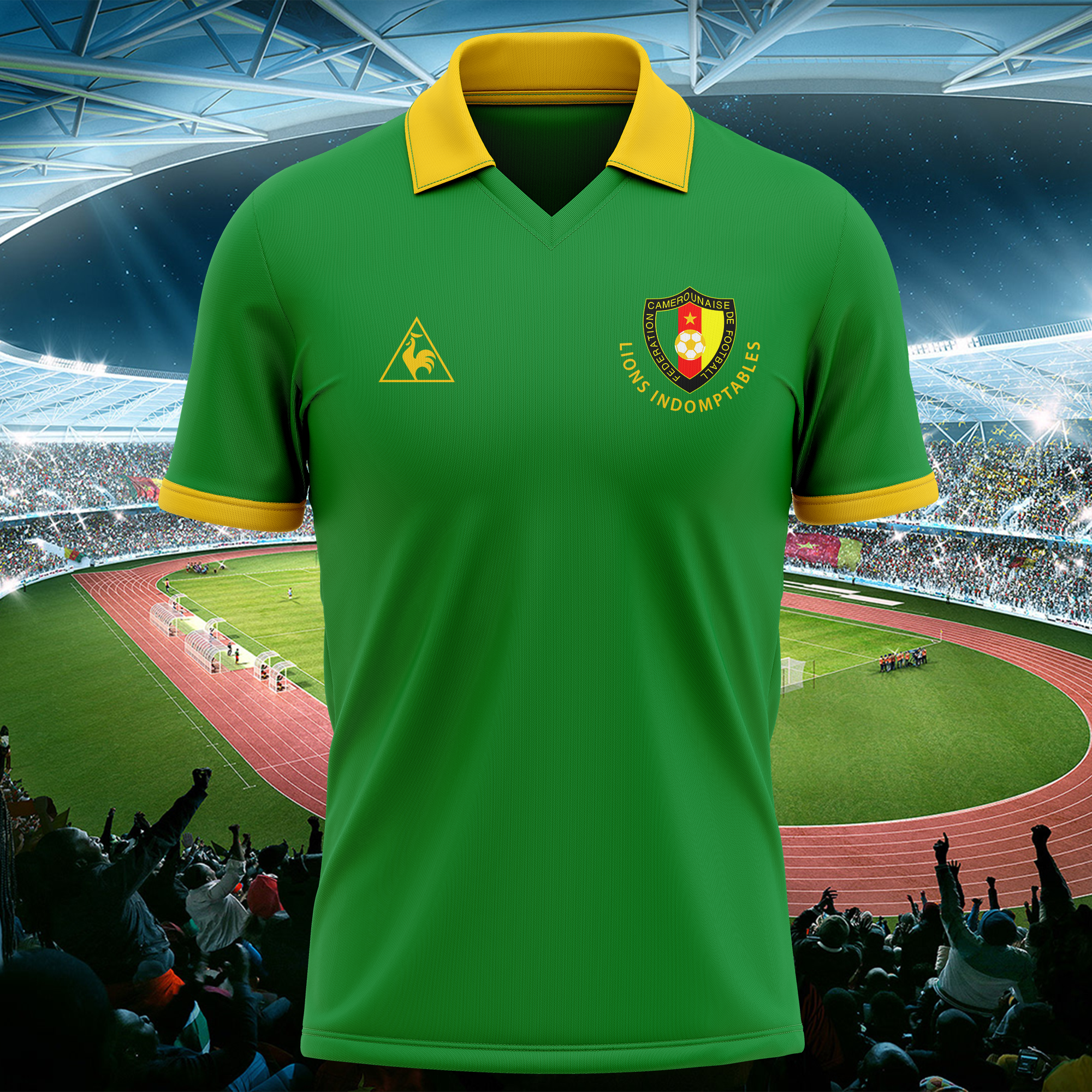 Cameroon 1982 Home Kit Retro Shirt PT62549