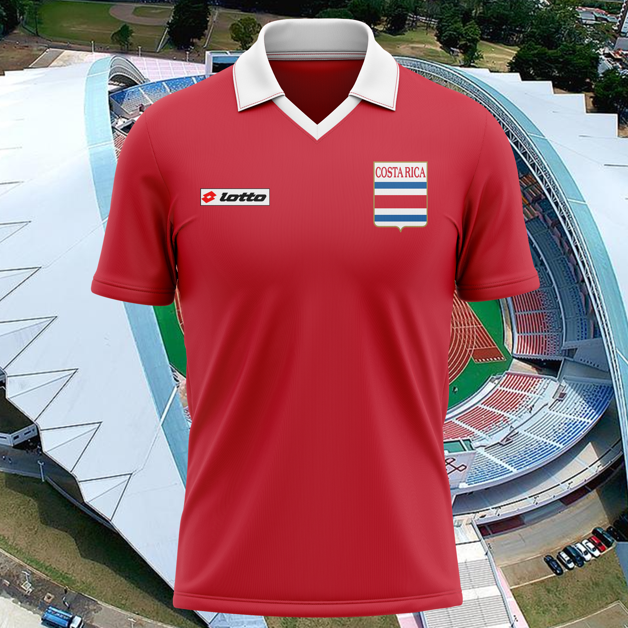 Costa Rica 1990 Home Kit Retro Shirt PT62526