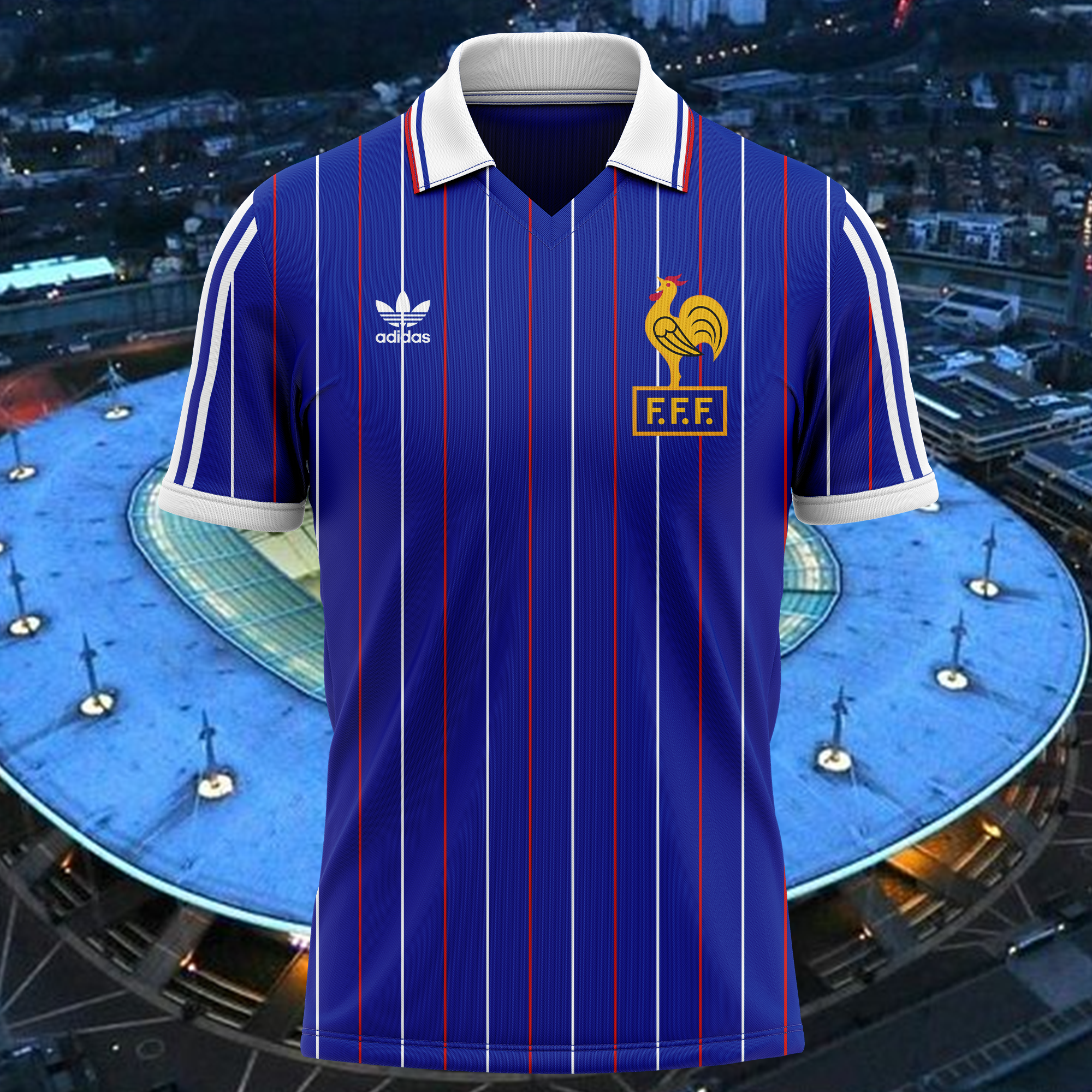 France 1982 Home Kit Retro Shirt PT62554