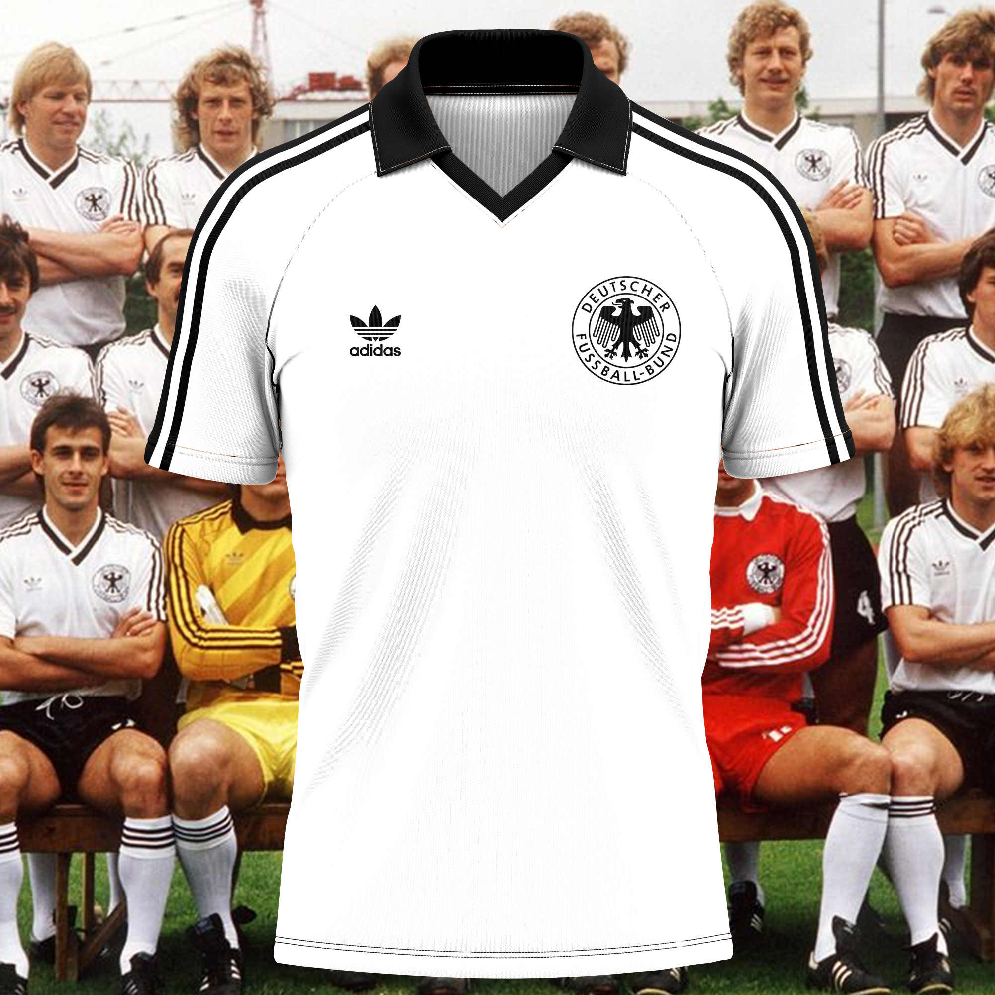 Germany 1982 Home Kit Retro Shirt PT62555