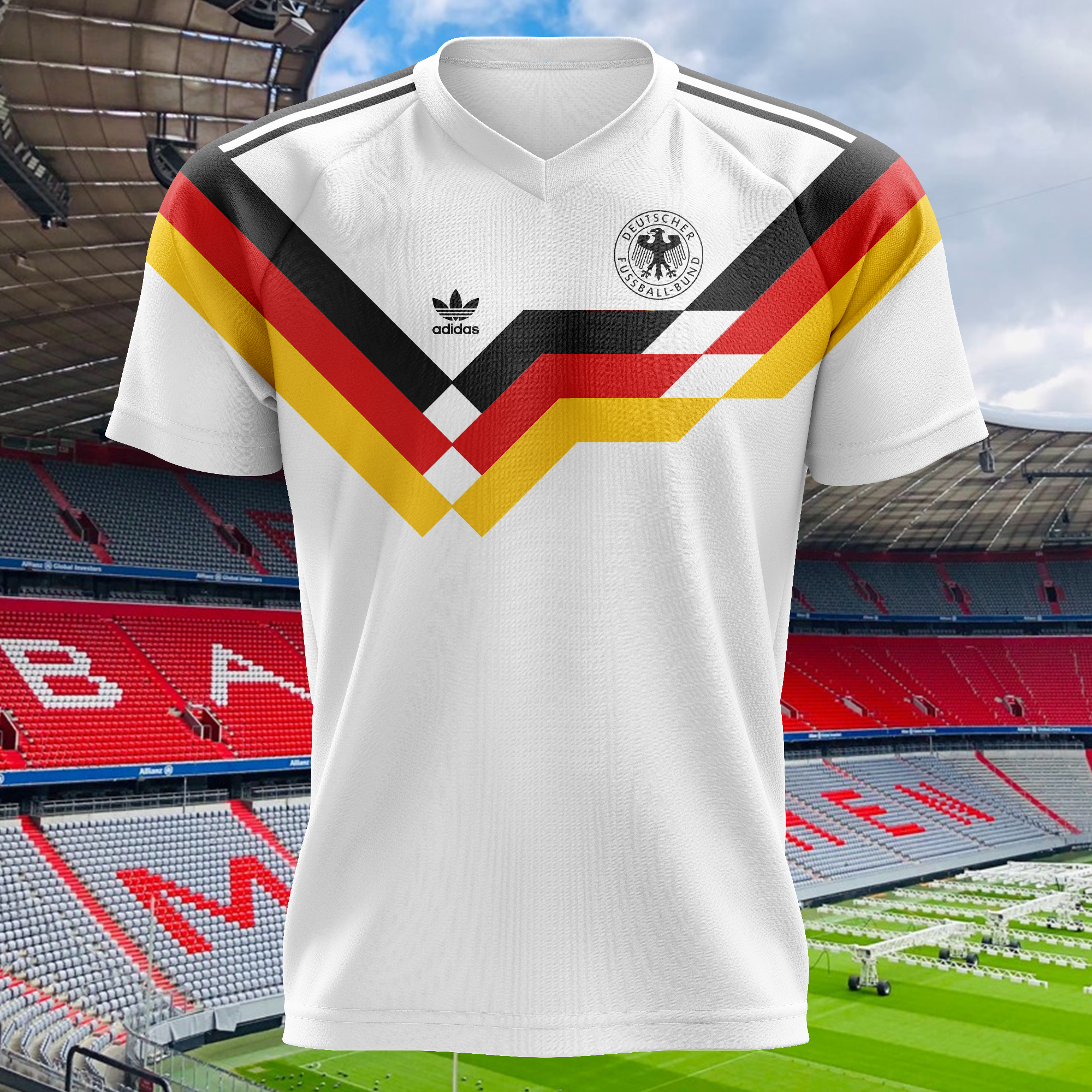Germany 1990 Home Kit Retro Shirt PT62529