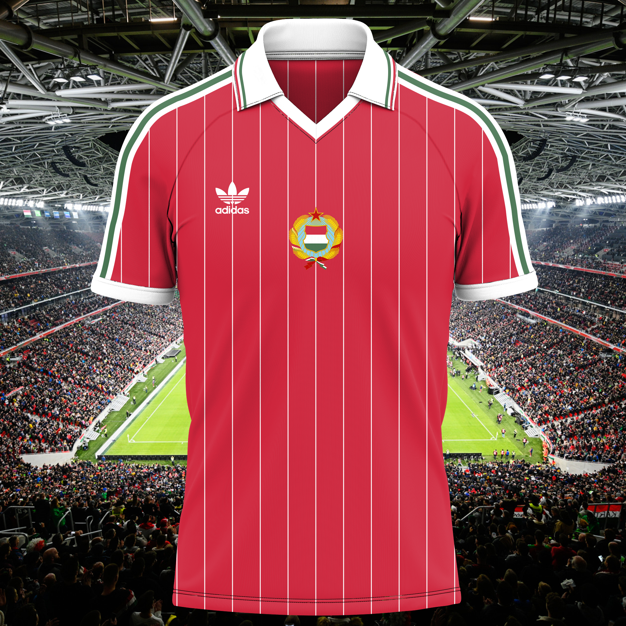 Hungary 1982 Home Kit Retro Shirt PT62557