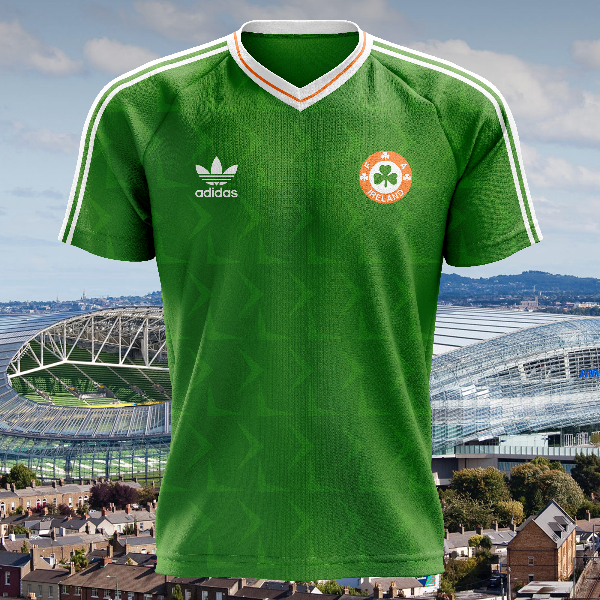 Ireland 1990 Home Kit Retro Shirt PT62530