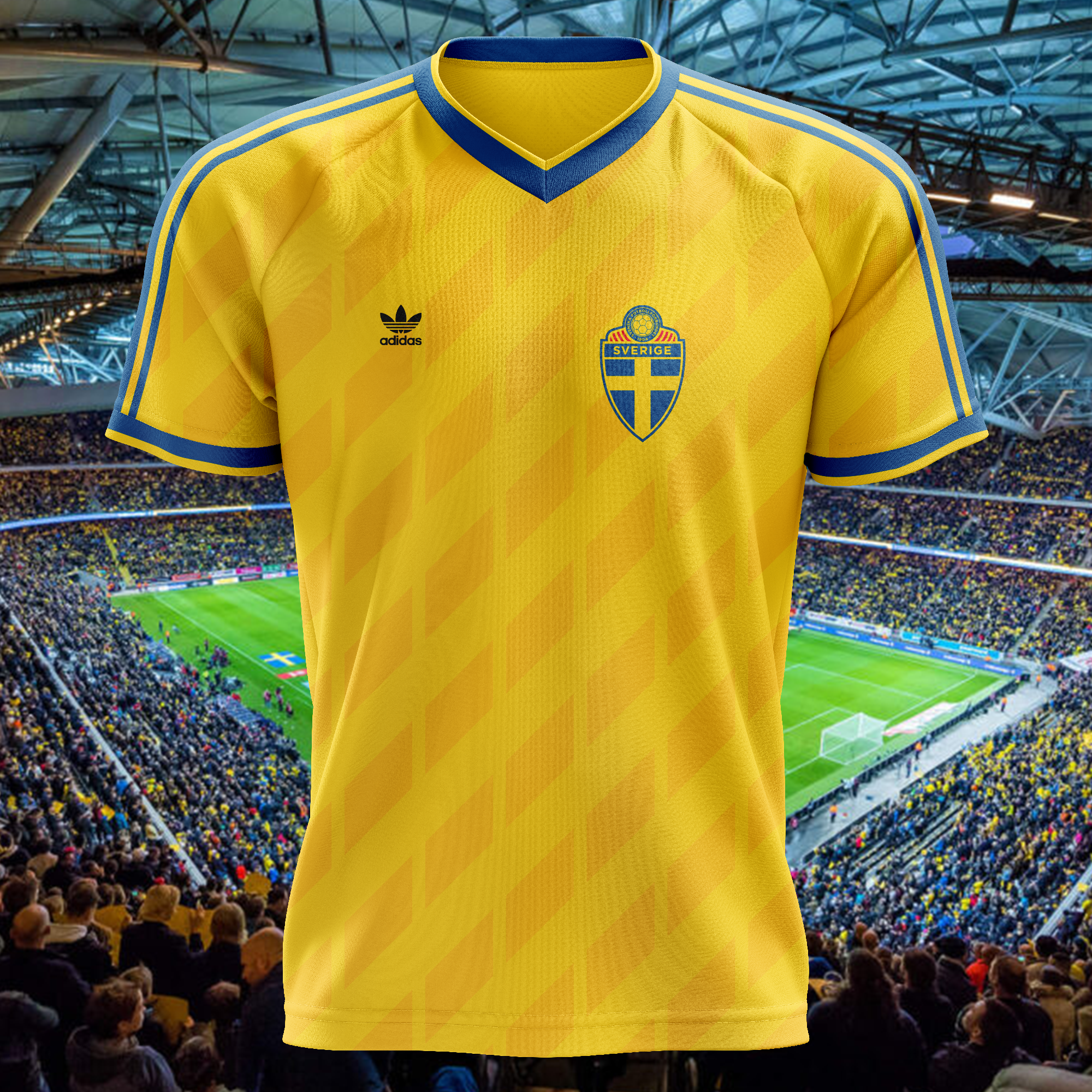 Sweden 1990 Home Kit Retro Shirt PT62538