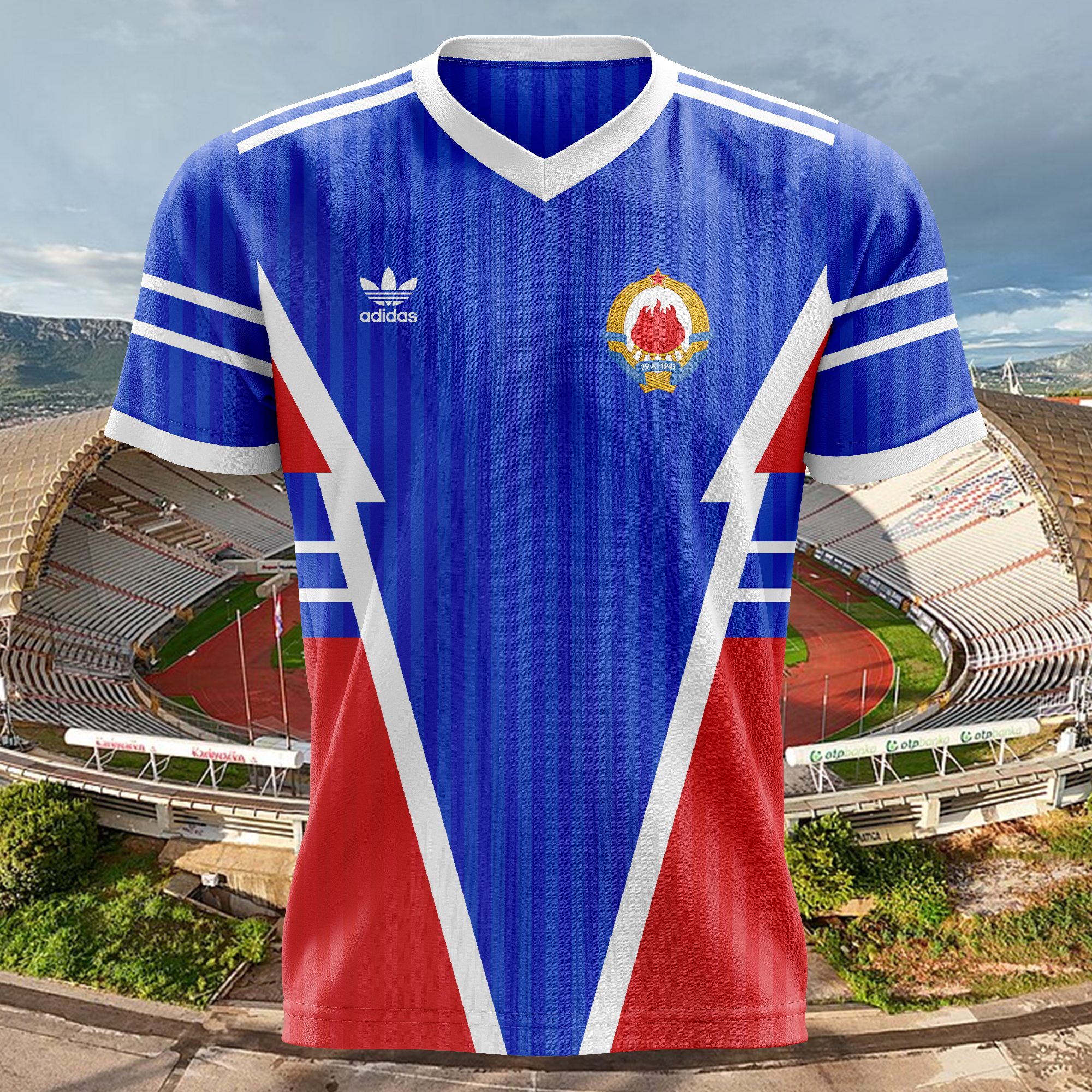 Yugoslavia 1990 Home Kit Retro Shirt PT62542