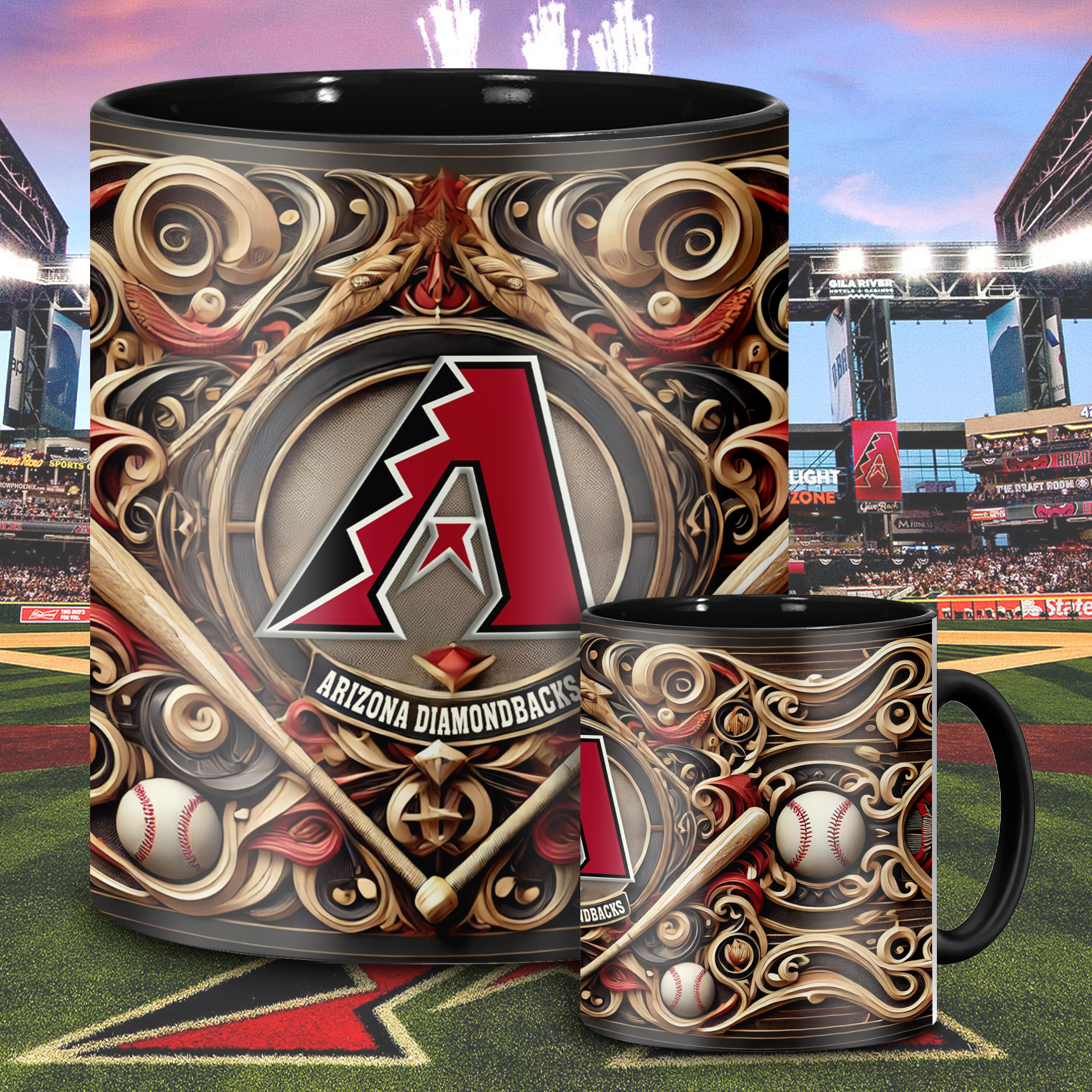 Arizona Diamondbacks MLB Accent Mug, Inflated Whoville Mug PT62890