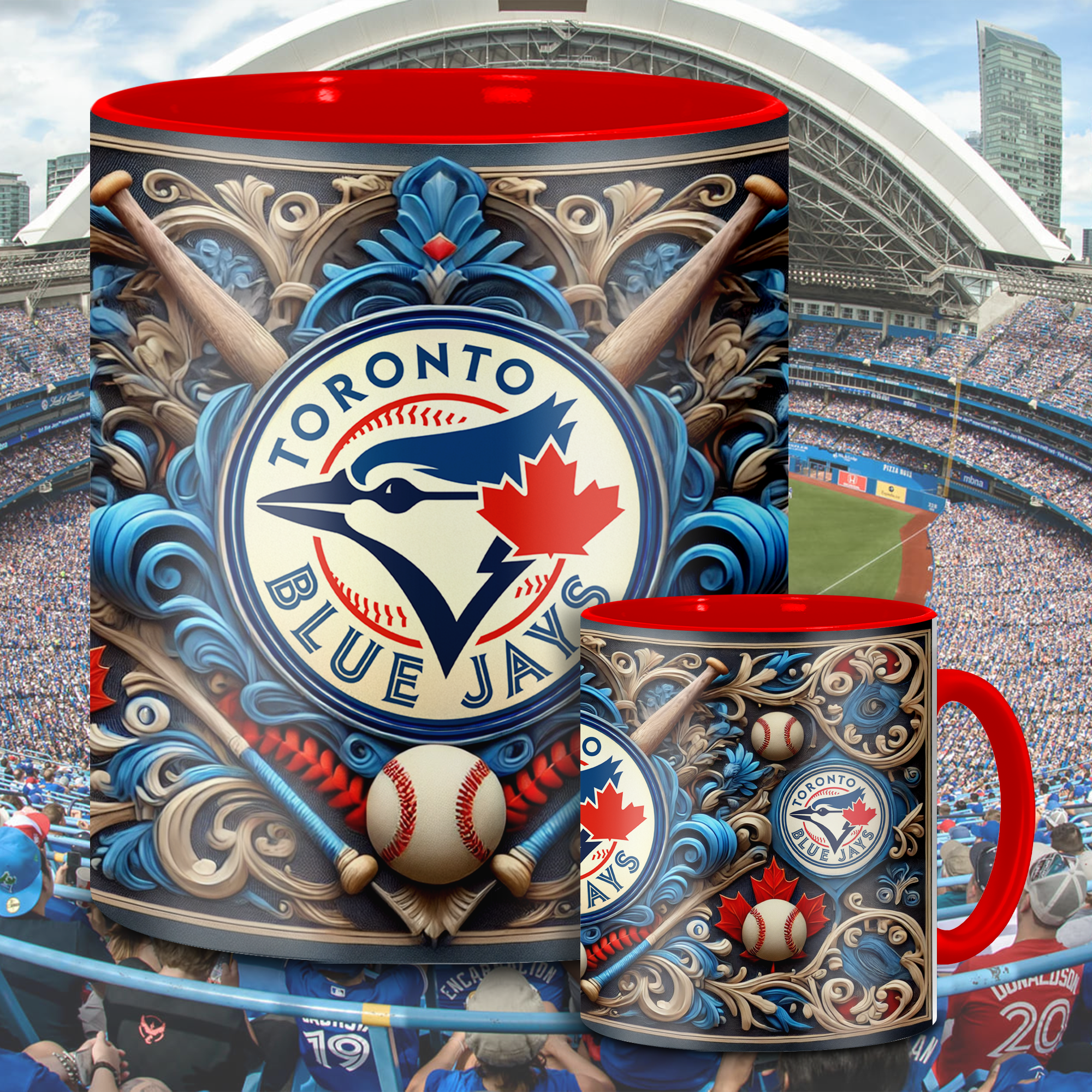 Toronto Blue Jays MLB Accent Mug, Inflated Whoville Mug PT62919