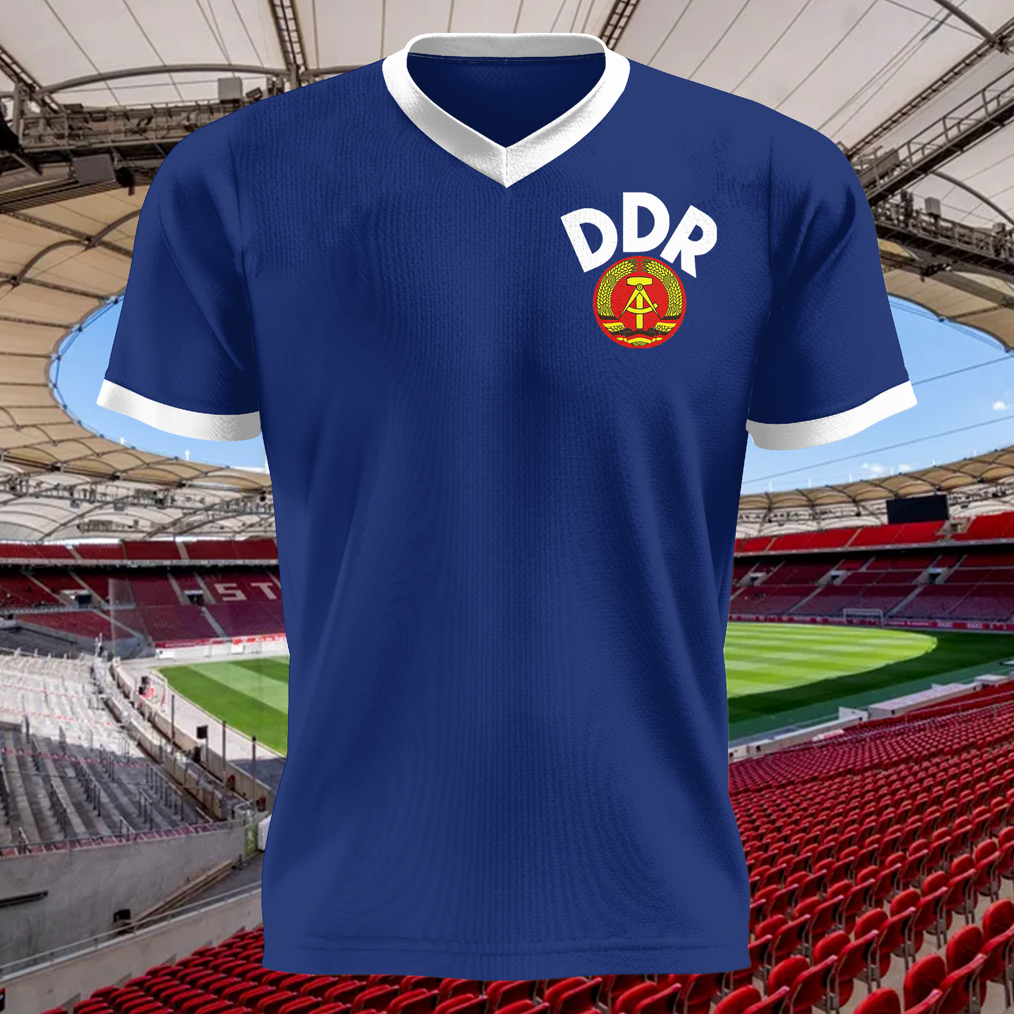 East Germany 1974 Home Kit Retro Shirt PT62993