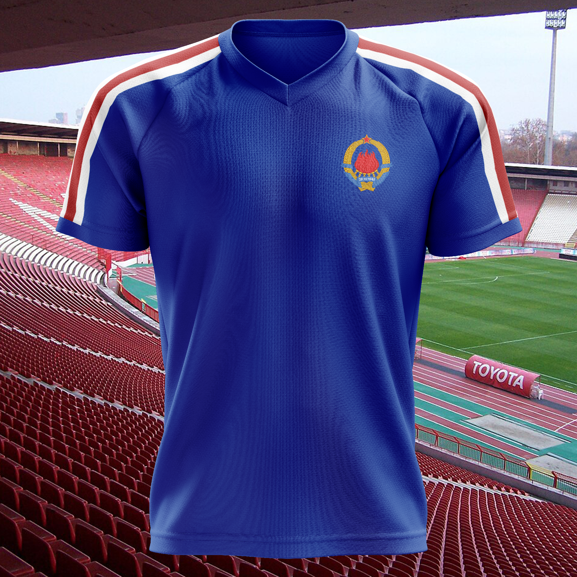 Yugoslavia 1974 Home Kit Retro Shirt PT63002
