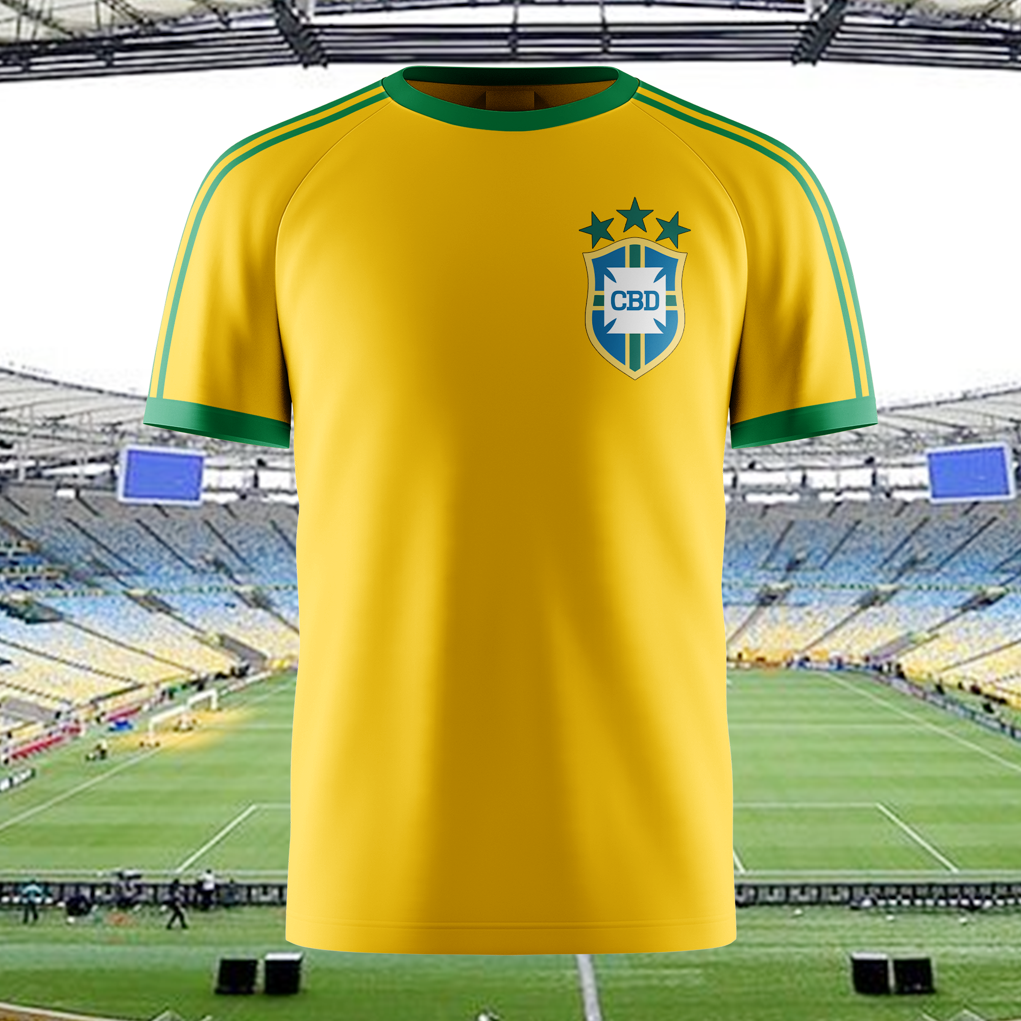 Brazil 1978 Home Kit Retro Shirt PT63076