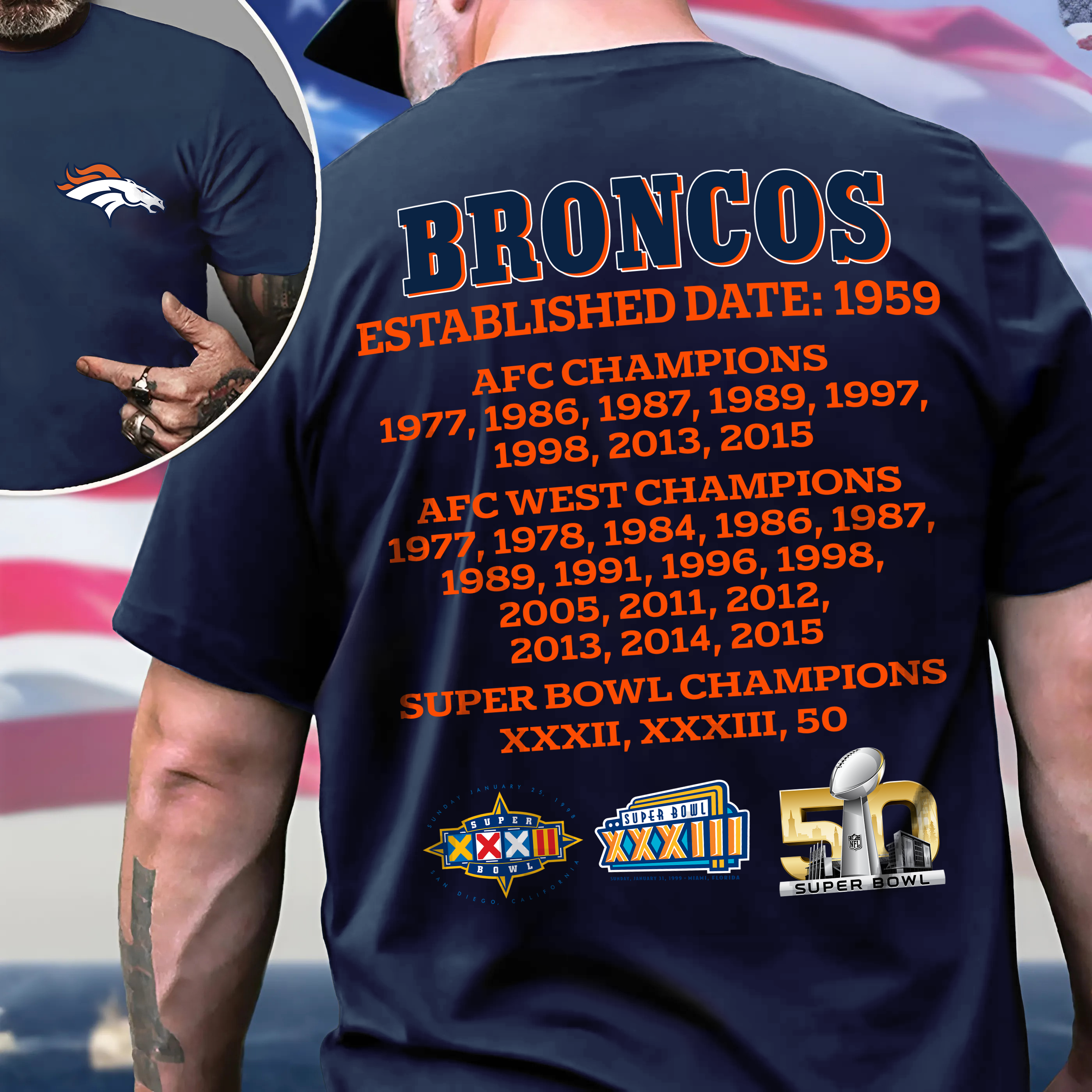 Denver Broncos Shirt PT64852