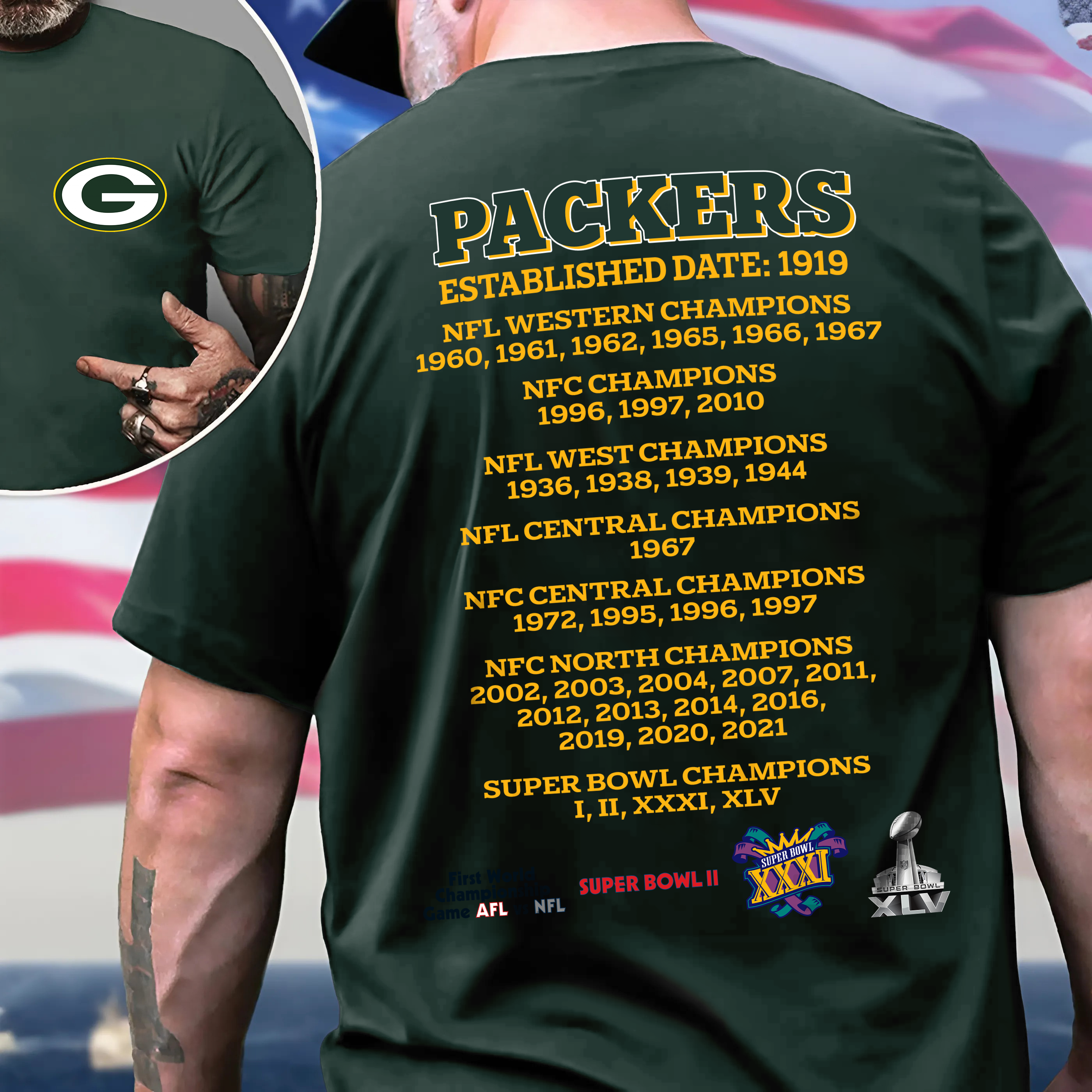 Green Bay Packers Shirt PT64854