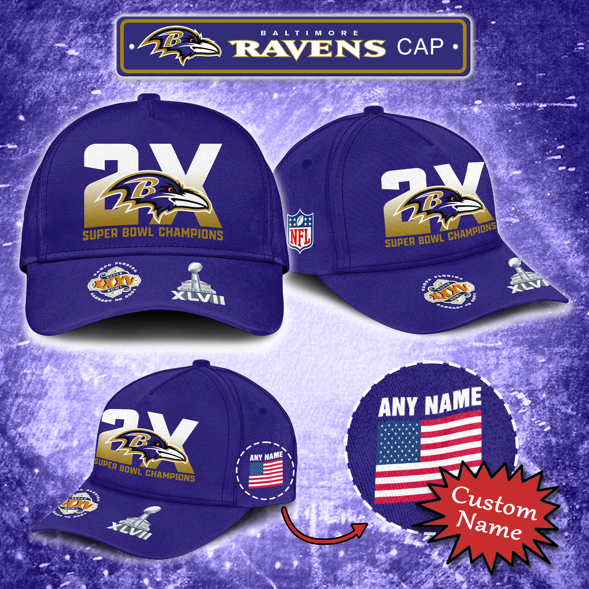Baltimore Ravens Super Bowl Cap PT64880