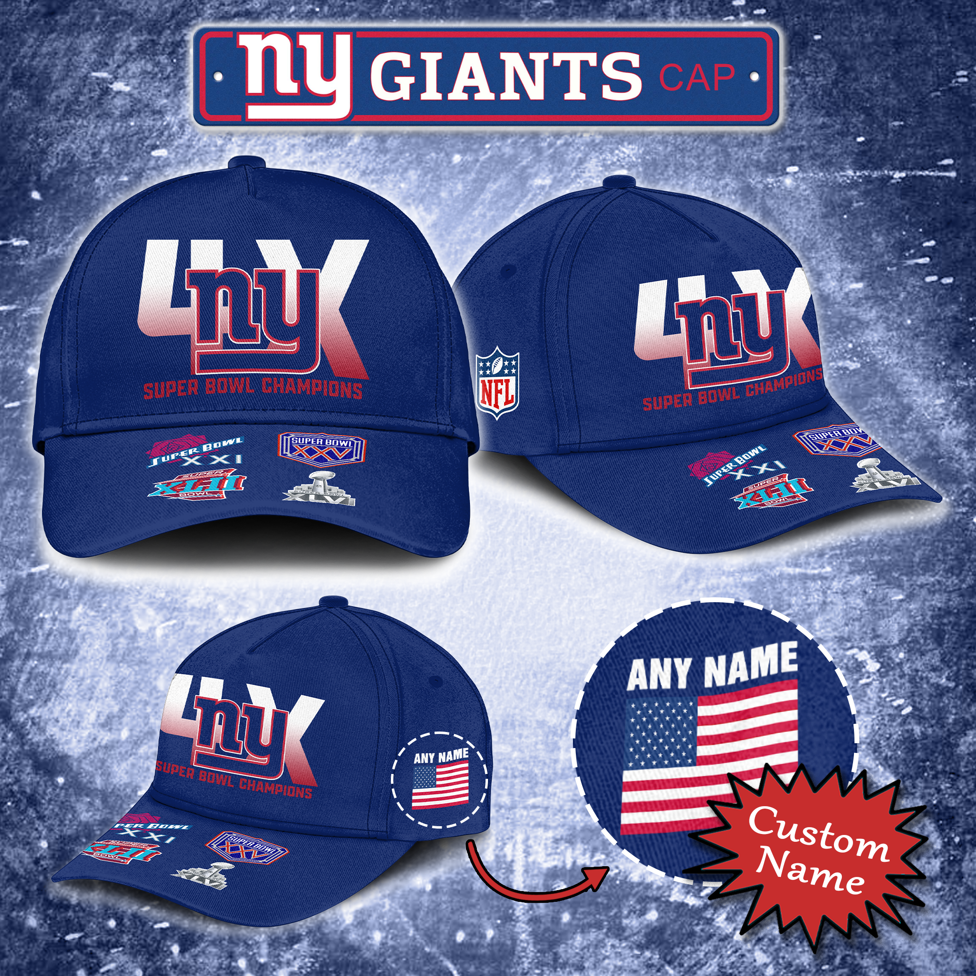 New York Giants Super Bowl Cap PT64890