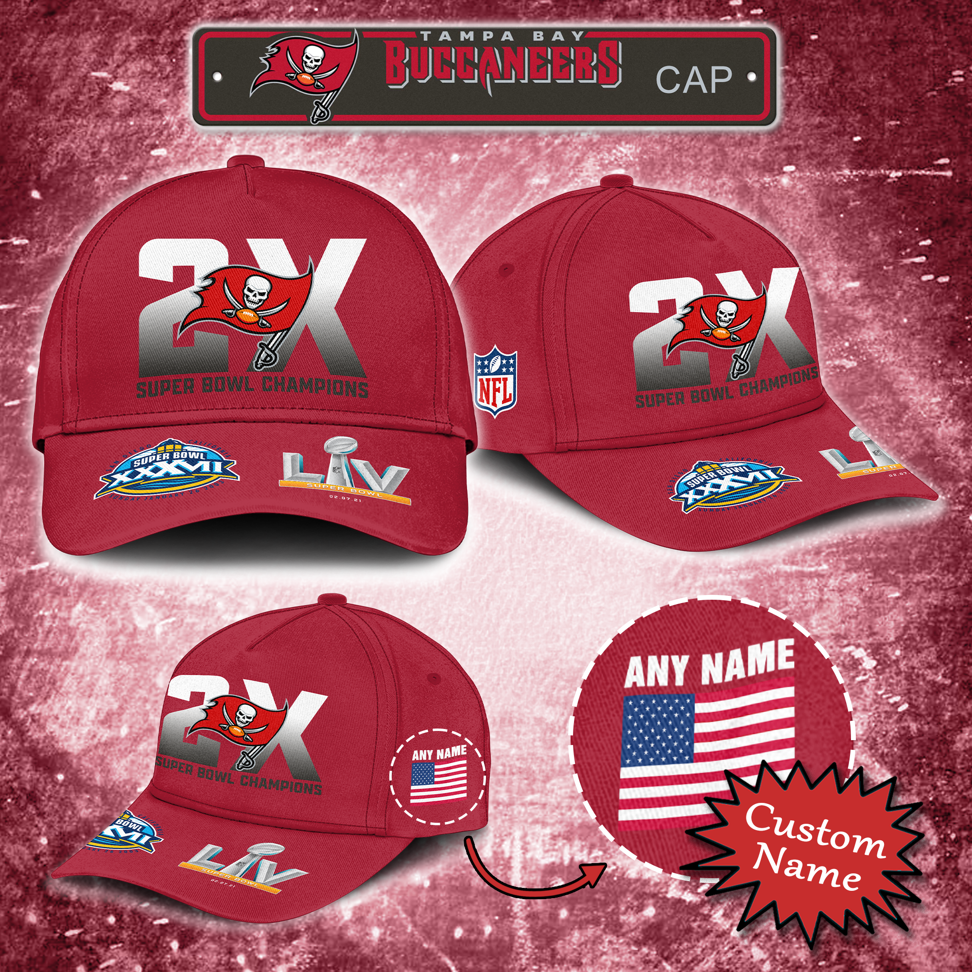 Tampa Bay Buccaneers Super Bowl Cap PT64896