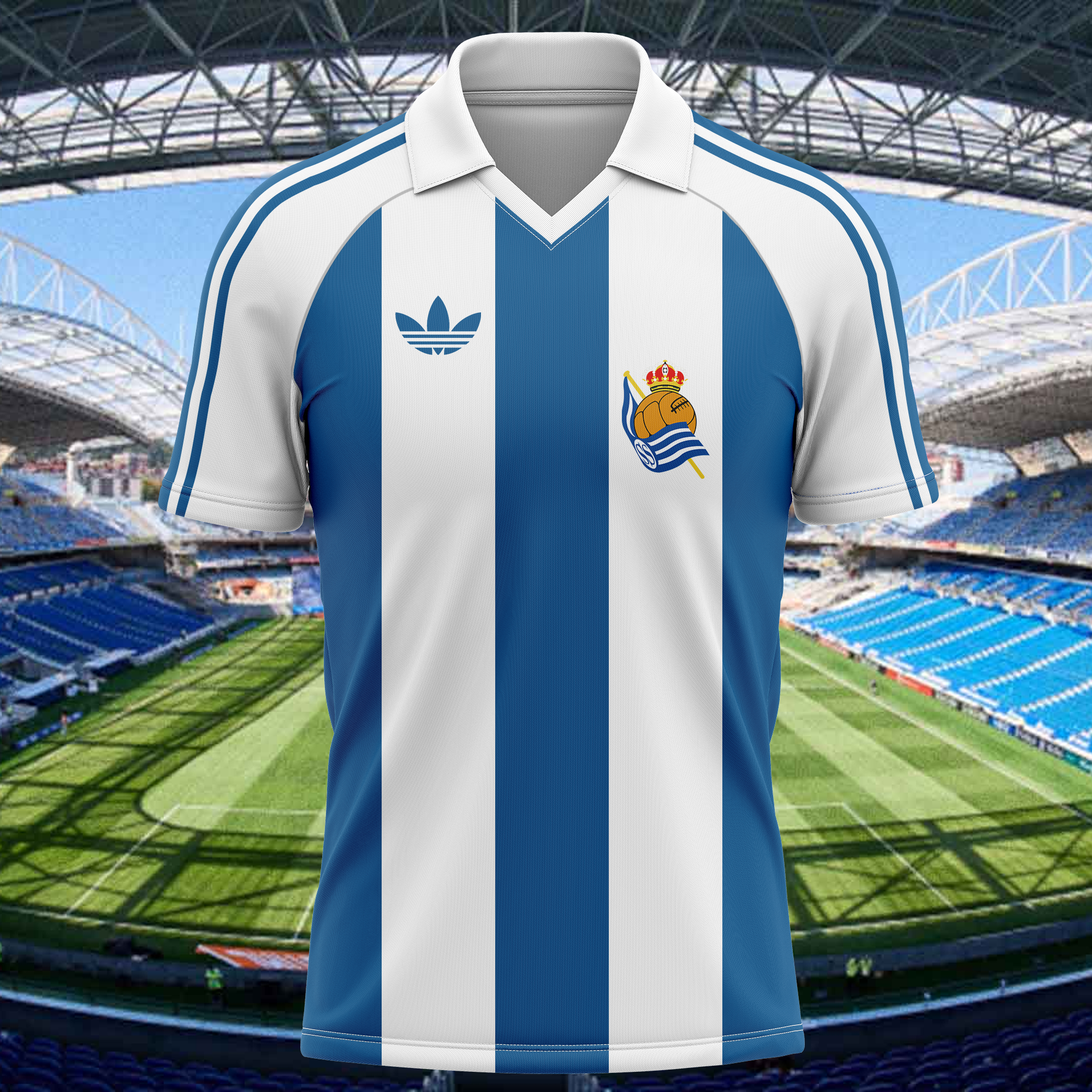 Real Sociedad 1986-87 Home Kit Retro Shirt PT64911