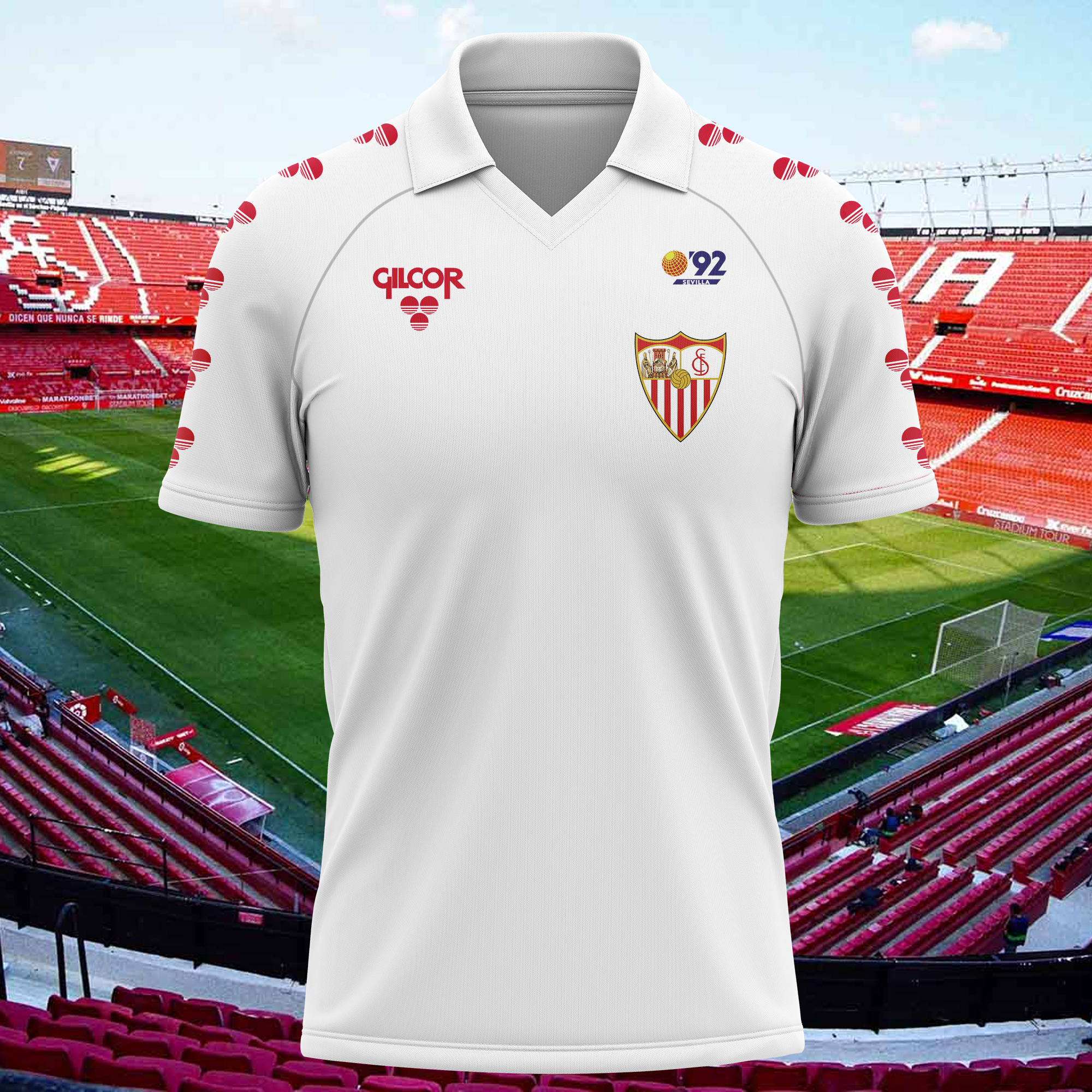 Sevilla FC 1986-87 Home Kit Retro Shirt PT64914