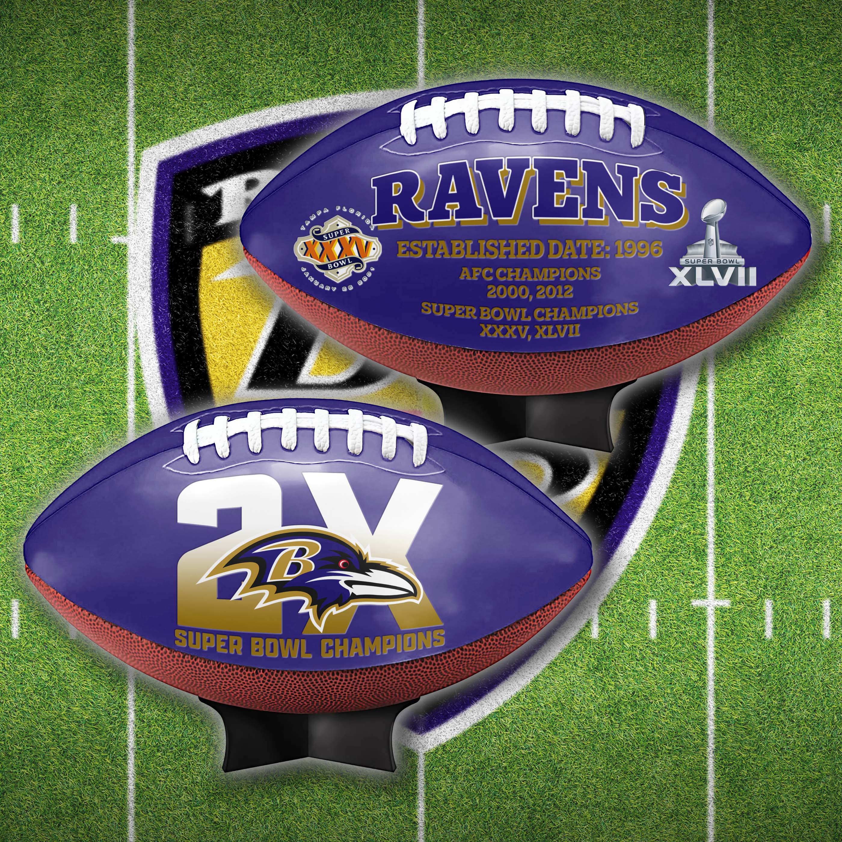 Baltimore Ravens Super Bowl Football Limited Edition Exclusive PT64920