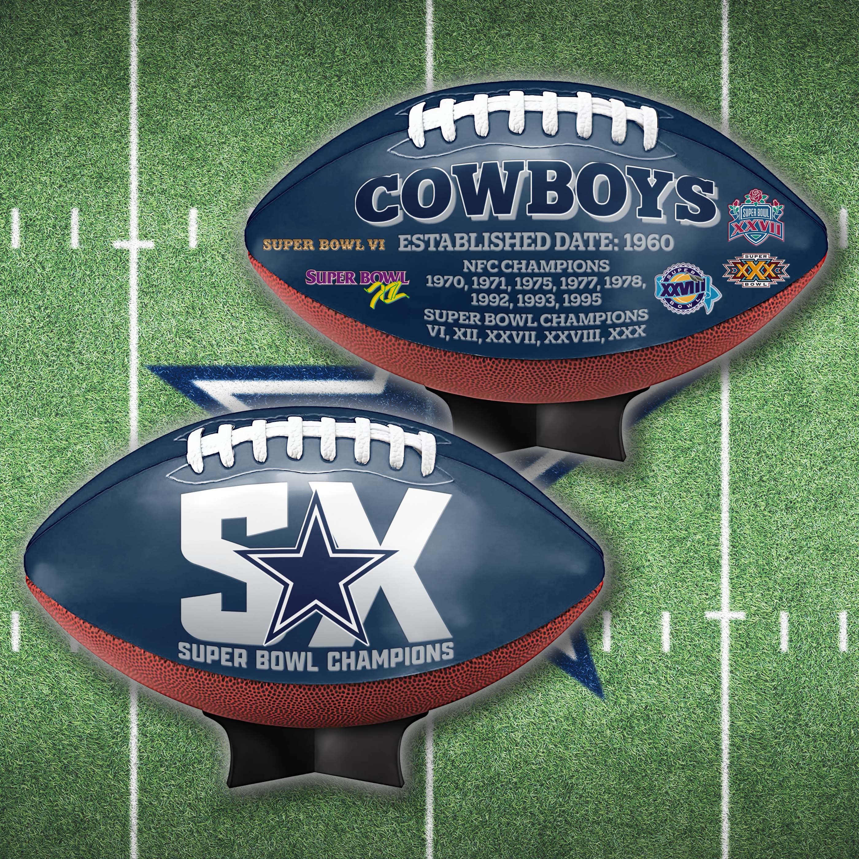 Dallas Cowboys Super Bowl Football Limited Edition Exclusive PT64922