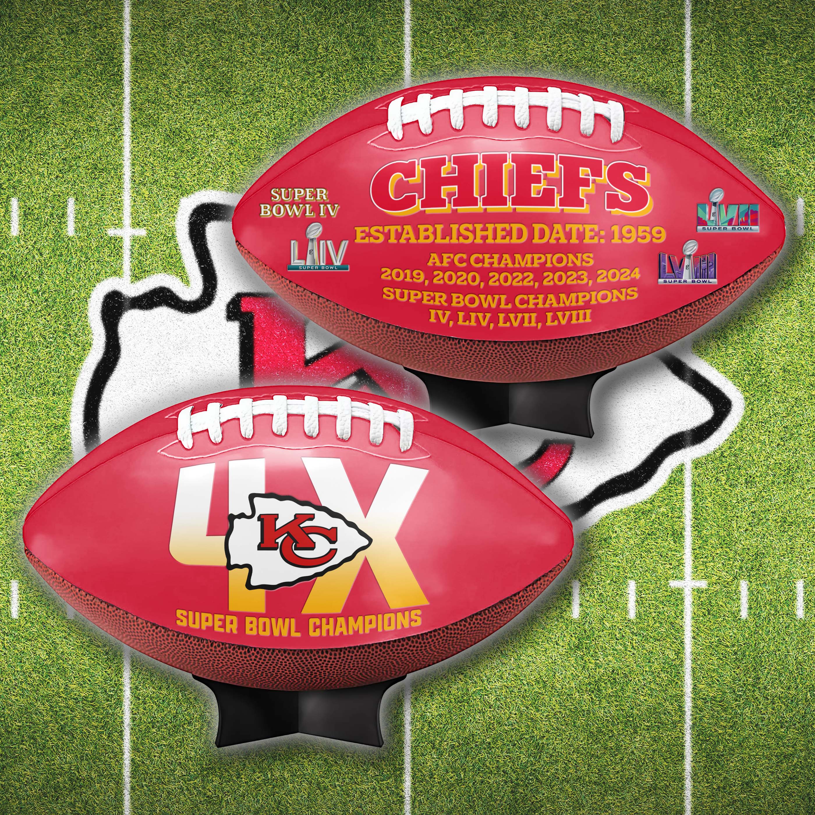 Kansas City Chiefs Super Bowl Football Limited Edition Exclusive PT64925