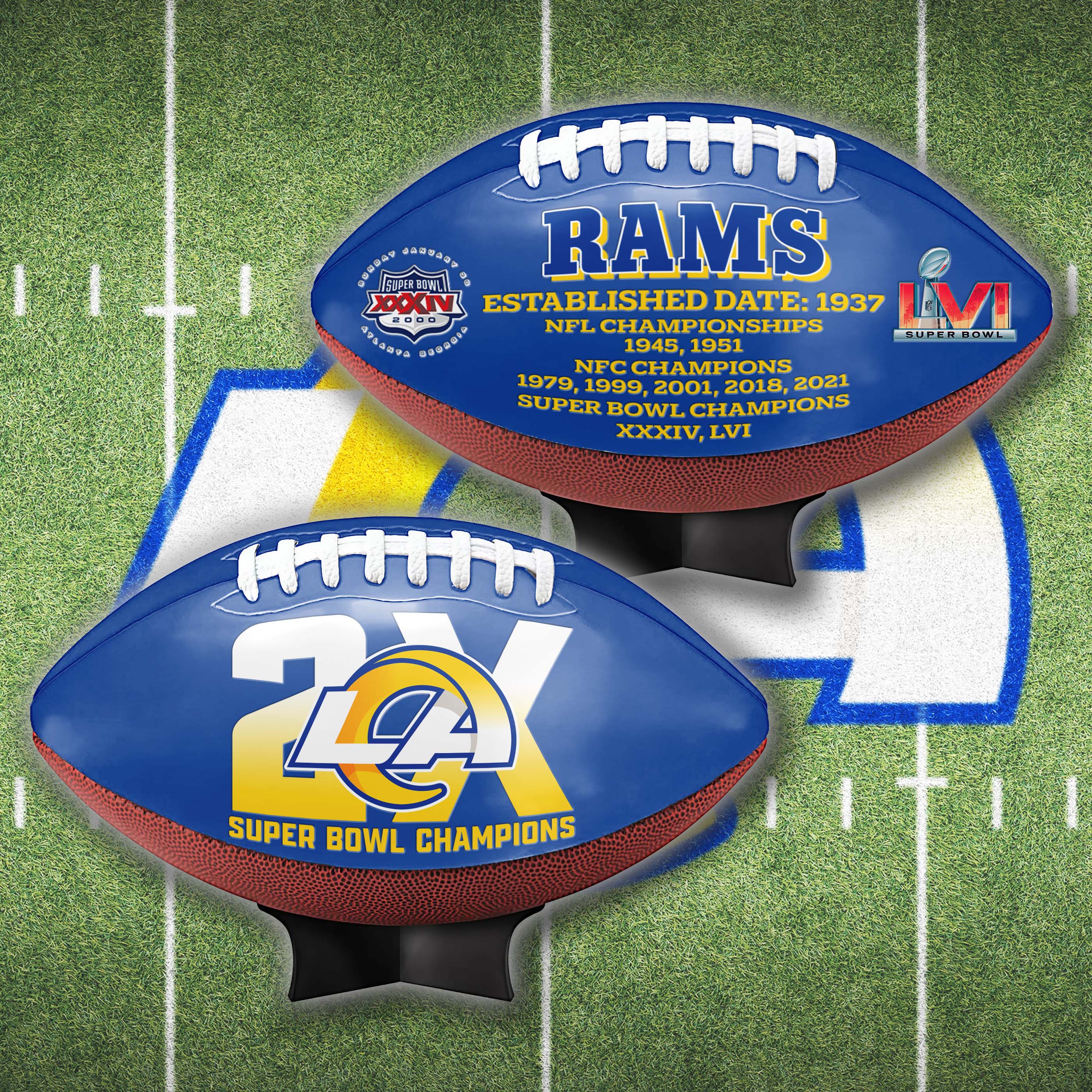 Los Angeles Rams Super Bowl Football Limited Edition Exclusive PT64926