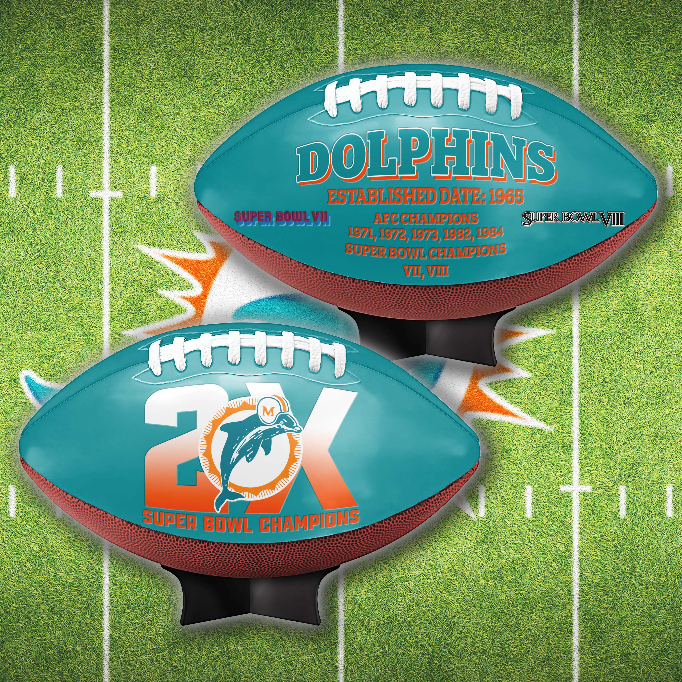 Miami Dolphins Super Bowl Football Limited Edition Exclusive PT64927