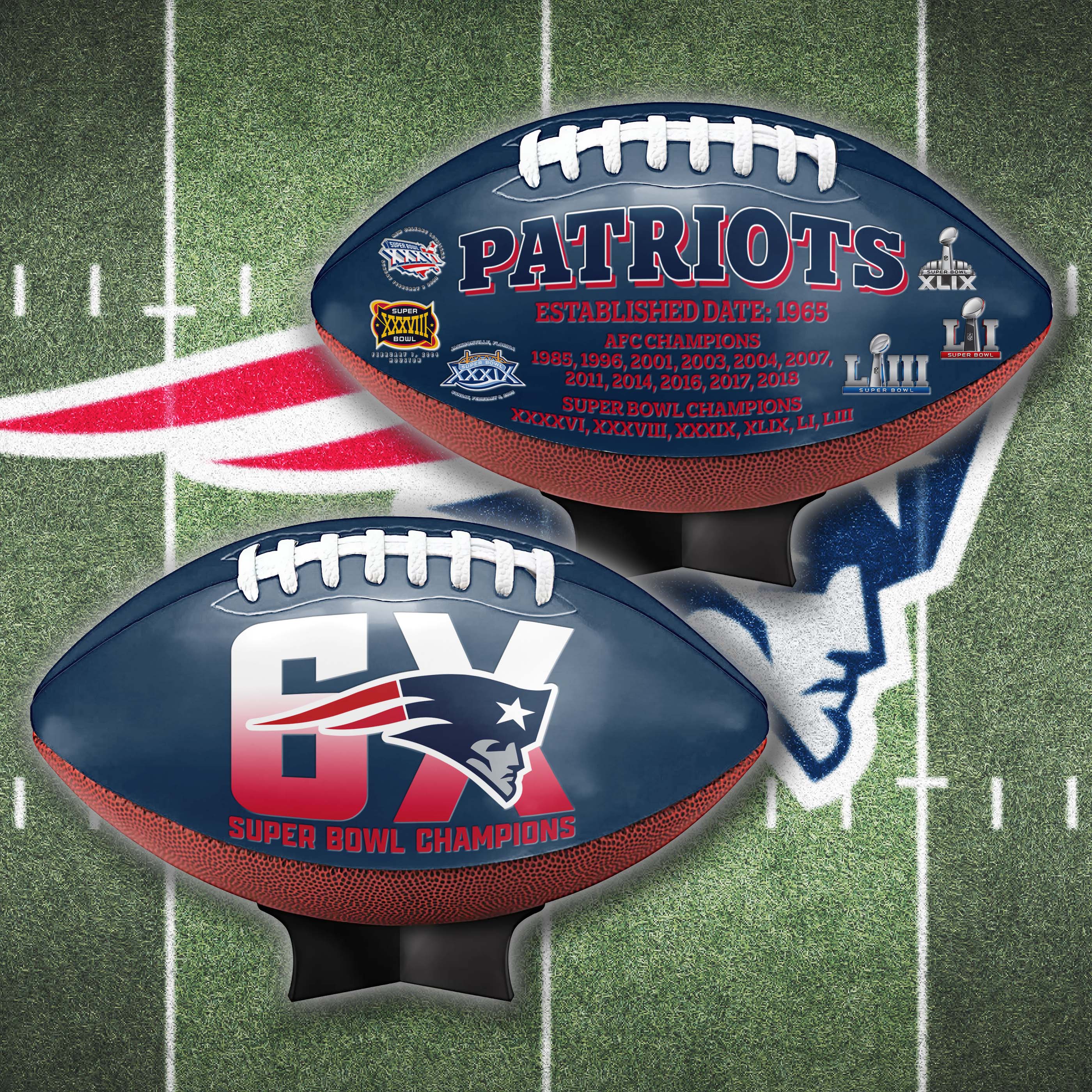 New England Patriots Super Bowl Football Limited Edition Exclusive PT64928