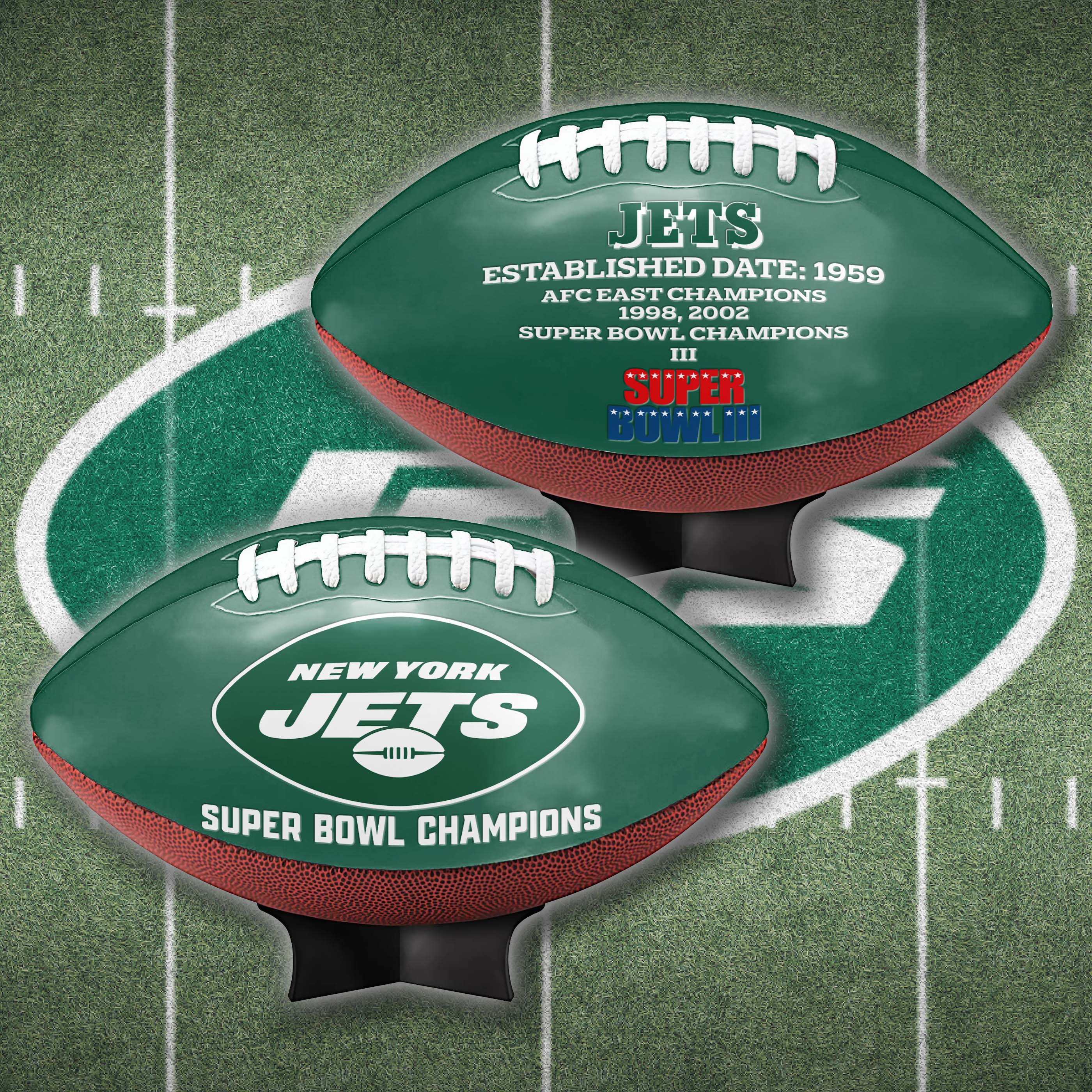 New York Jets Super Bowl Football Limited Edition Exclusive PT64931