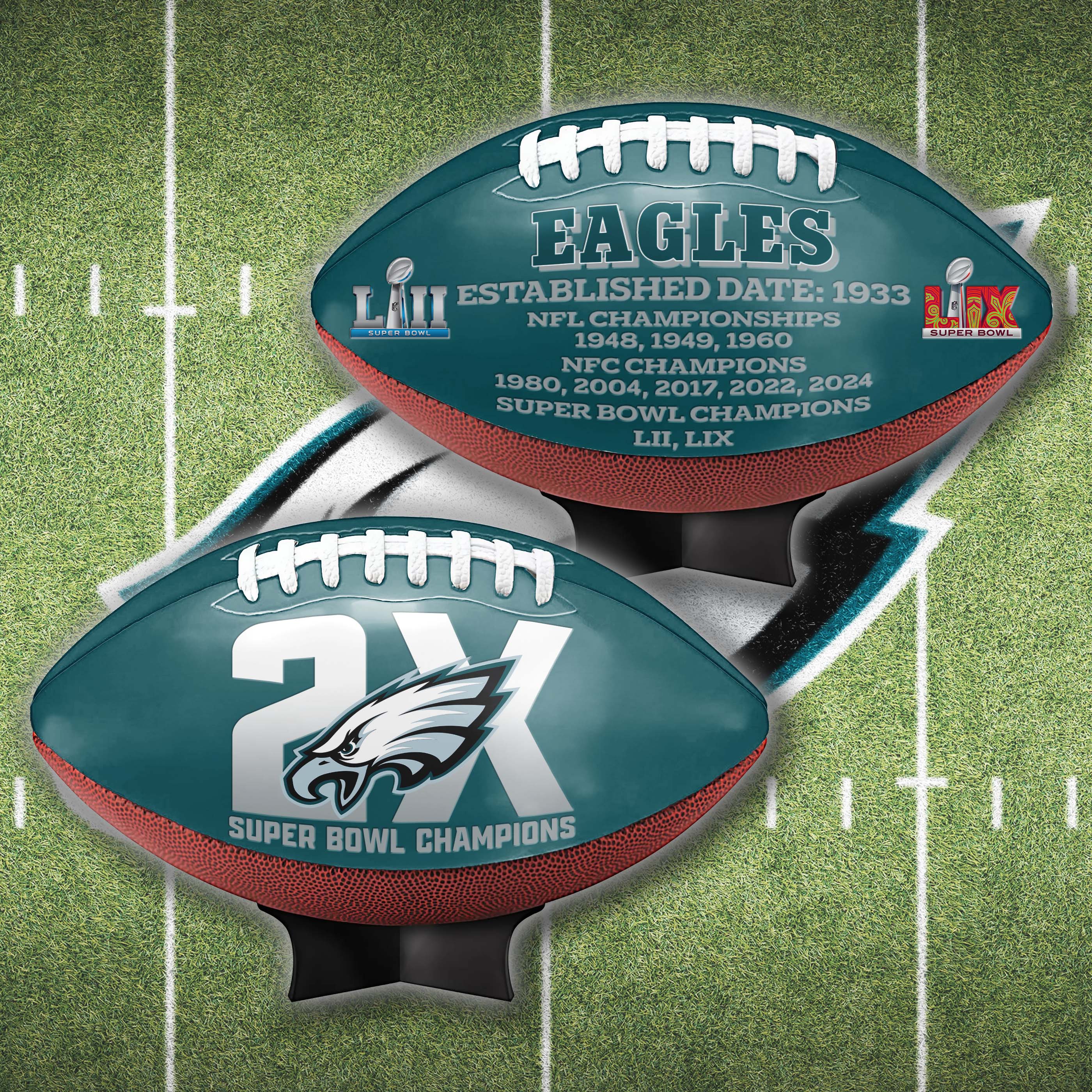 Philadelphia Eagles Super Bowl Football Limited Edition Exclusive PT64932