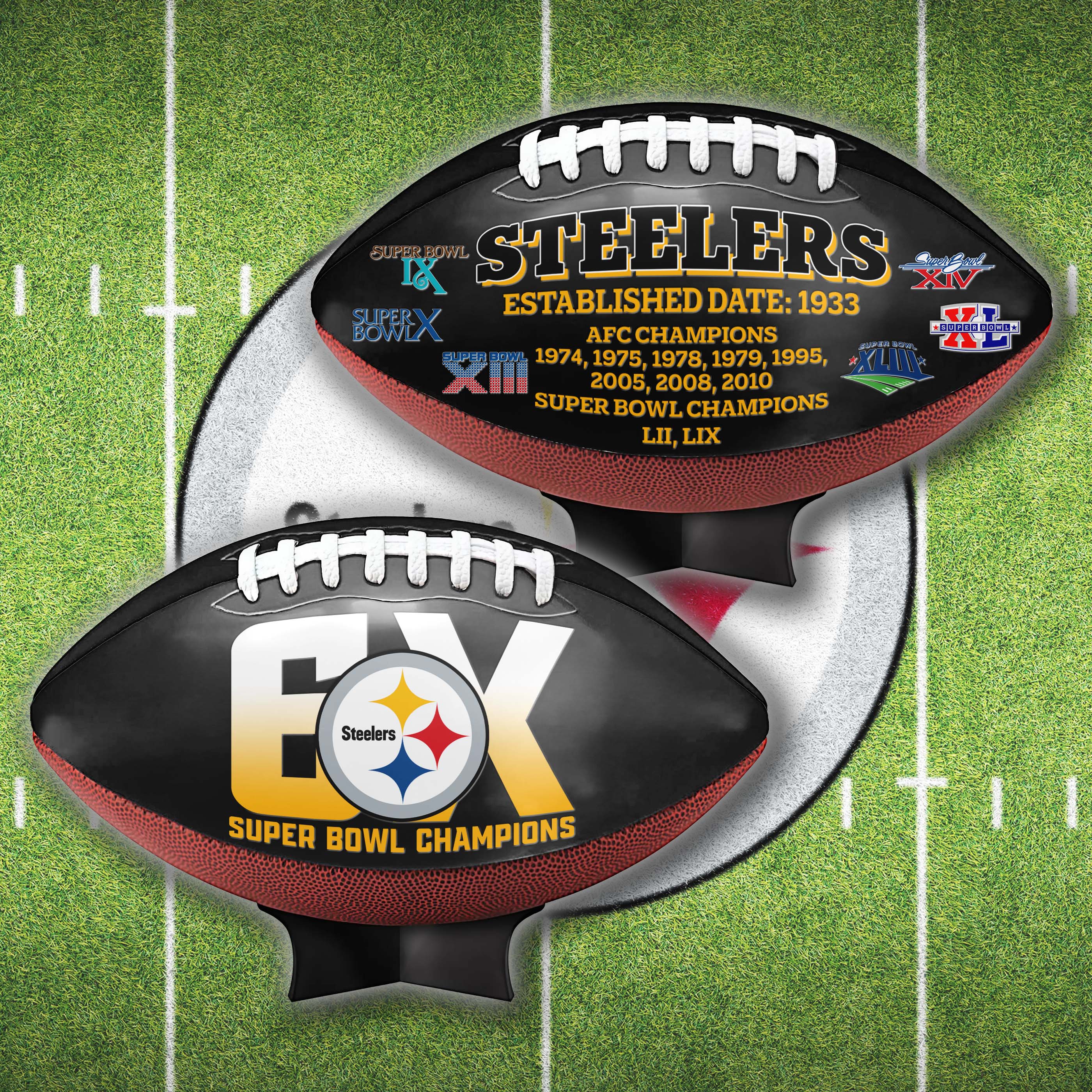 Pittsburgh Steelers Super Bowl Football Limited Edition Exclusive PT64933
