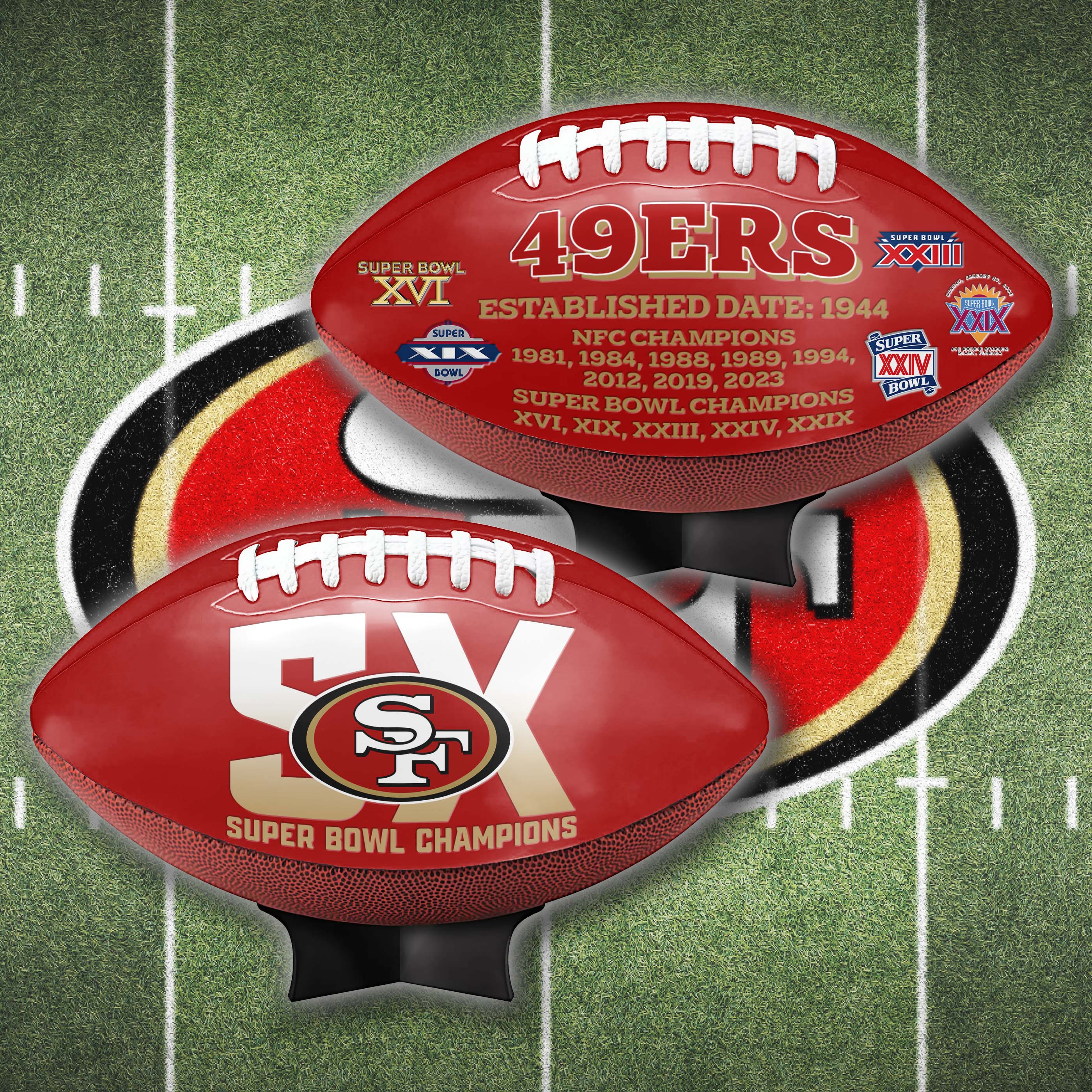 San Francisco 49ers Super Bowl Football Limited Edition Exclusive PT64934
