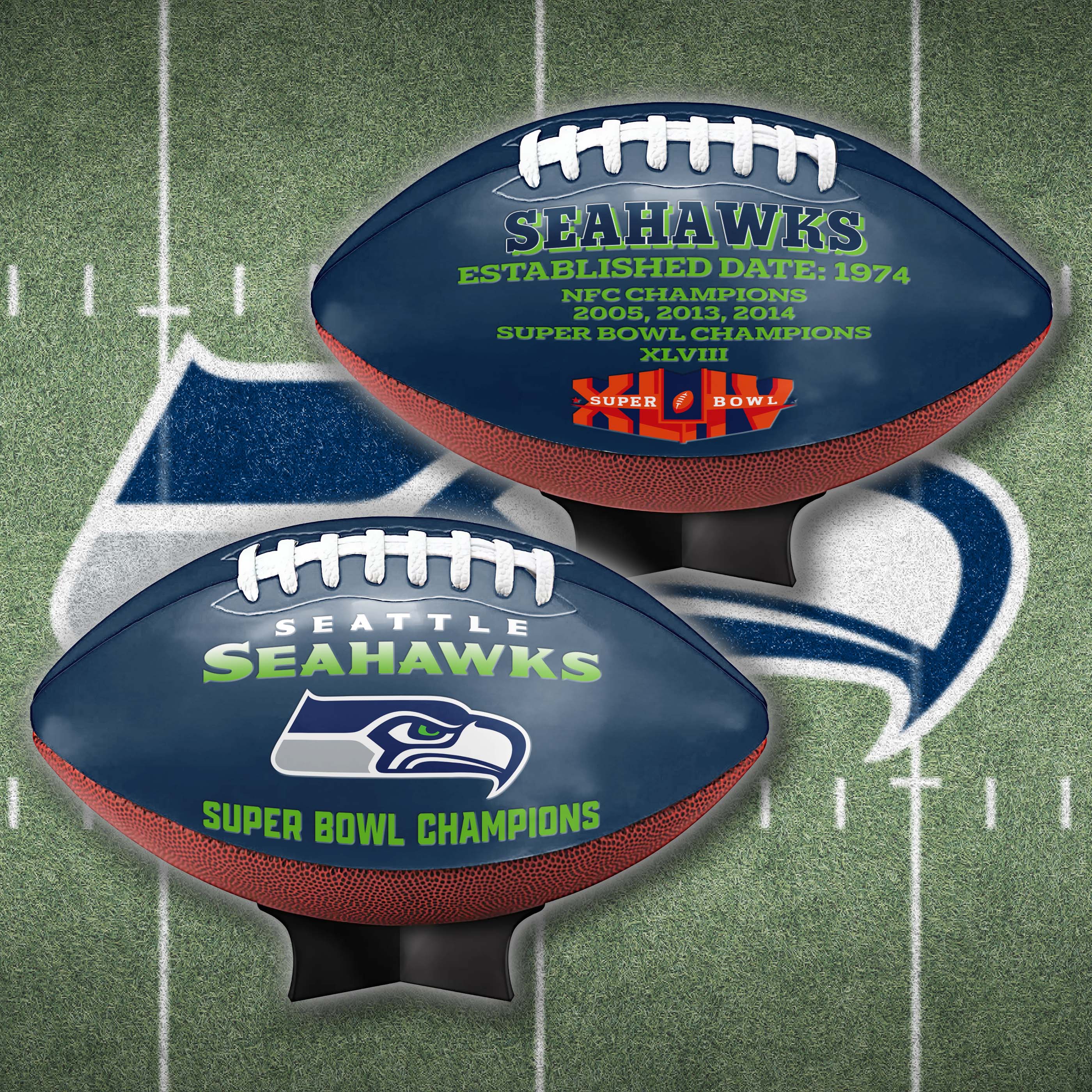 Seattle Seahawks Super Bowl Football Limited Edition Exclusive PT64935