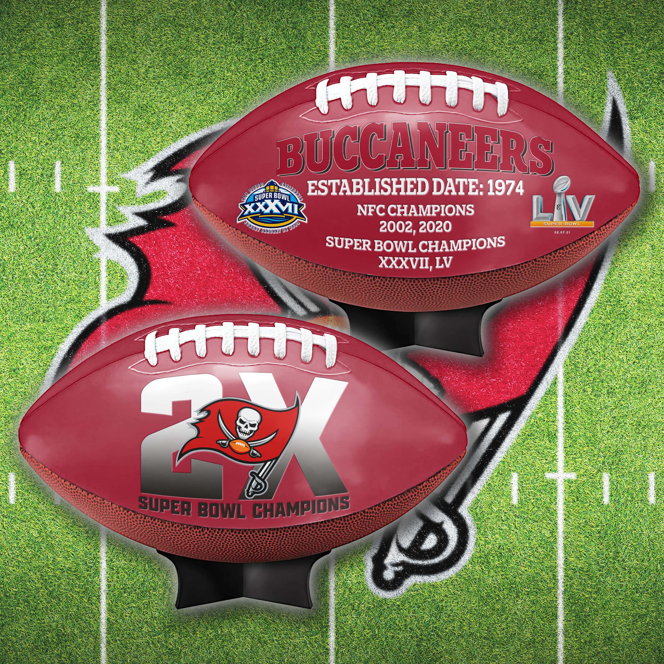 Tampa Bay Buccaneers Super Bowl Football Limited Edition Exclusive PT64936