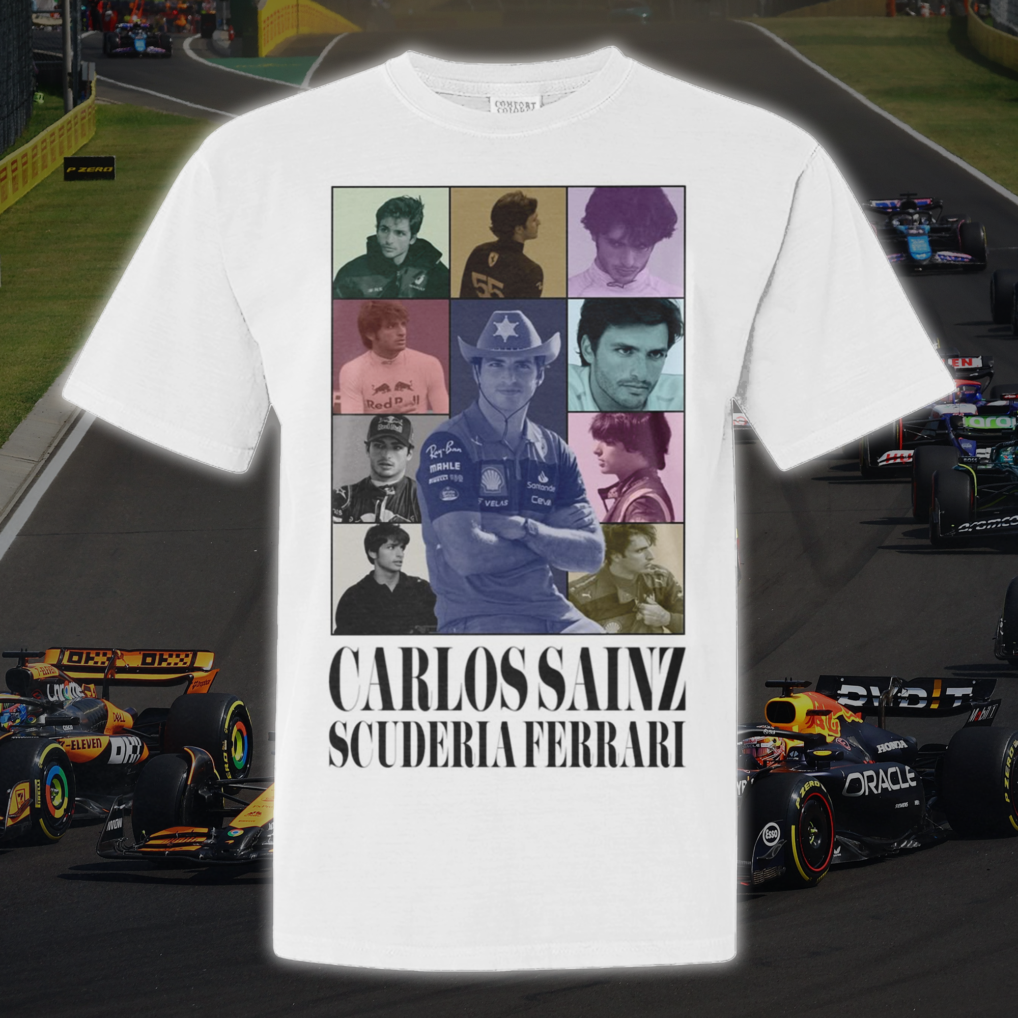 Carloss Sainz Scuderla Ferrari T-shirts PT65012