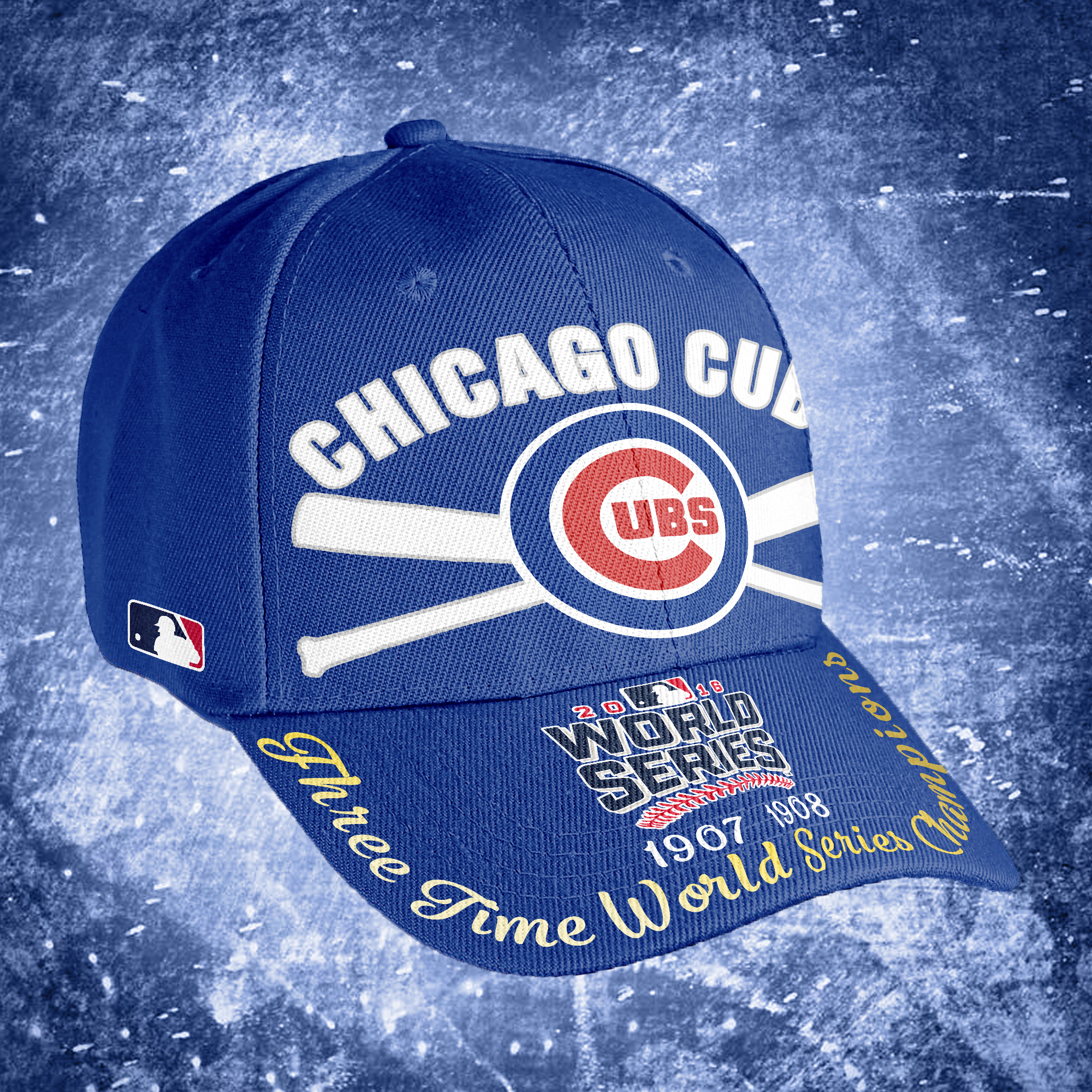 Chicago Cubs Embroidered and Printed Cap PT65005