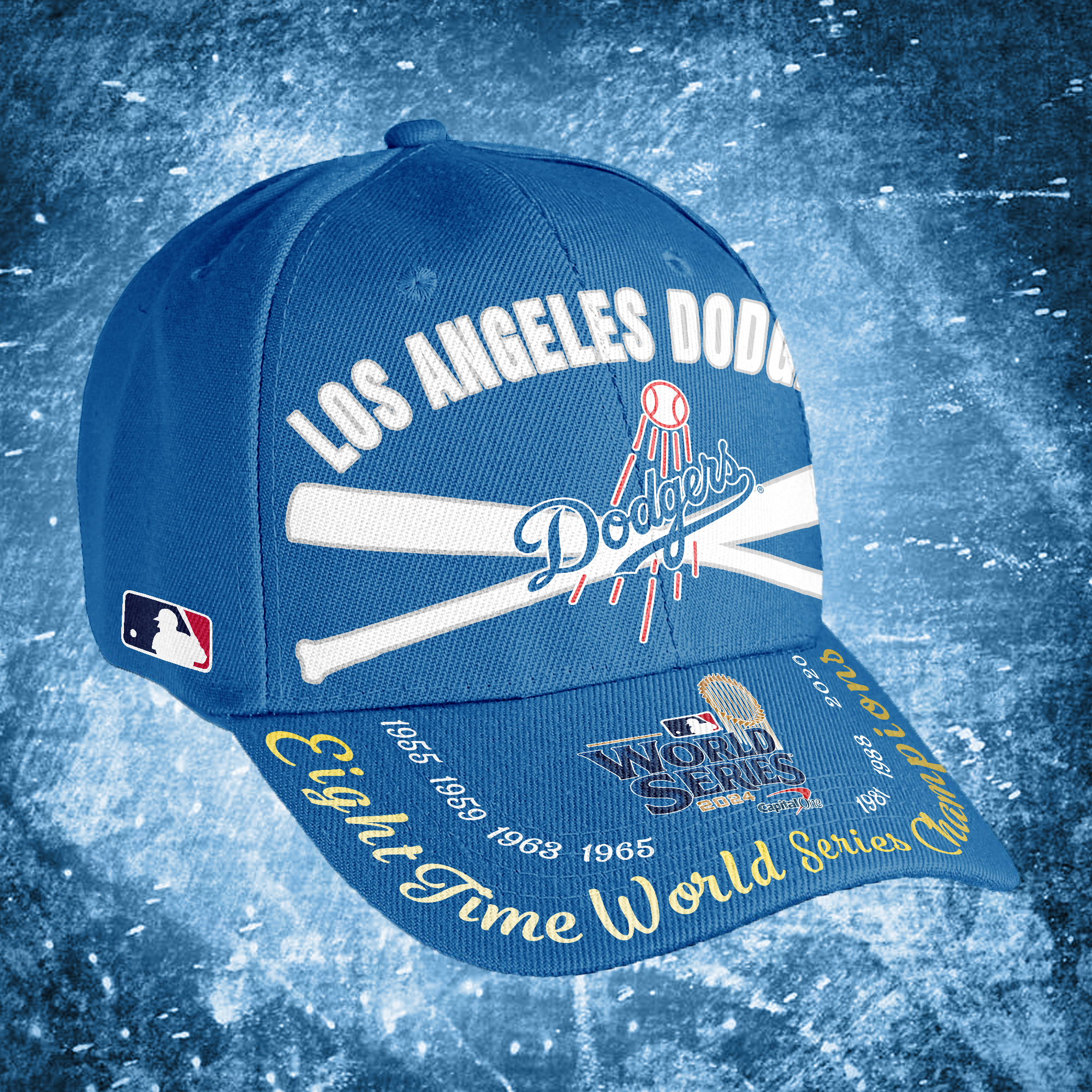 Los Angeles Dodgers Embroidered and Printed Cap PT65007