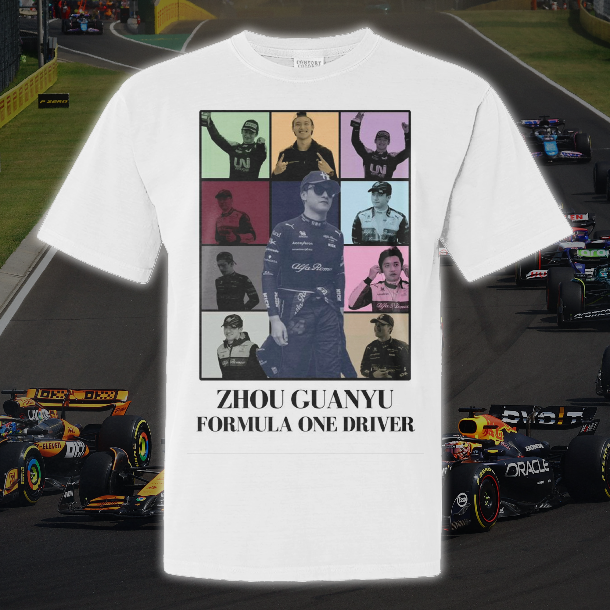 Zhou Guanyu Formula One Drive T-shirts PT65041