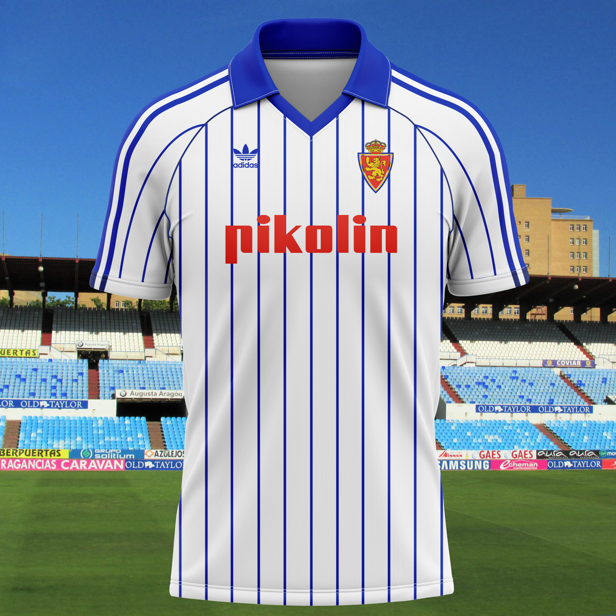 Real Zaragoza CD 1983-84 Home Kit PT65055
