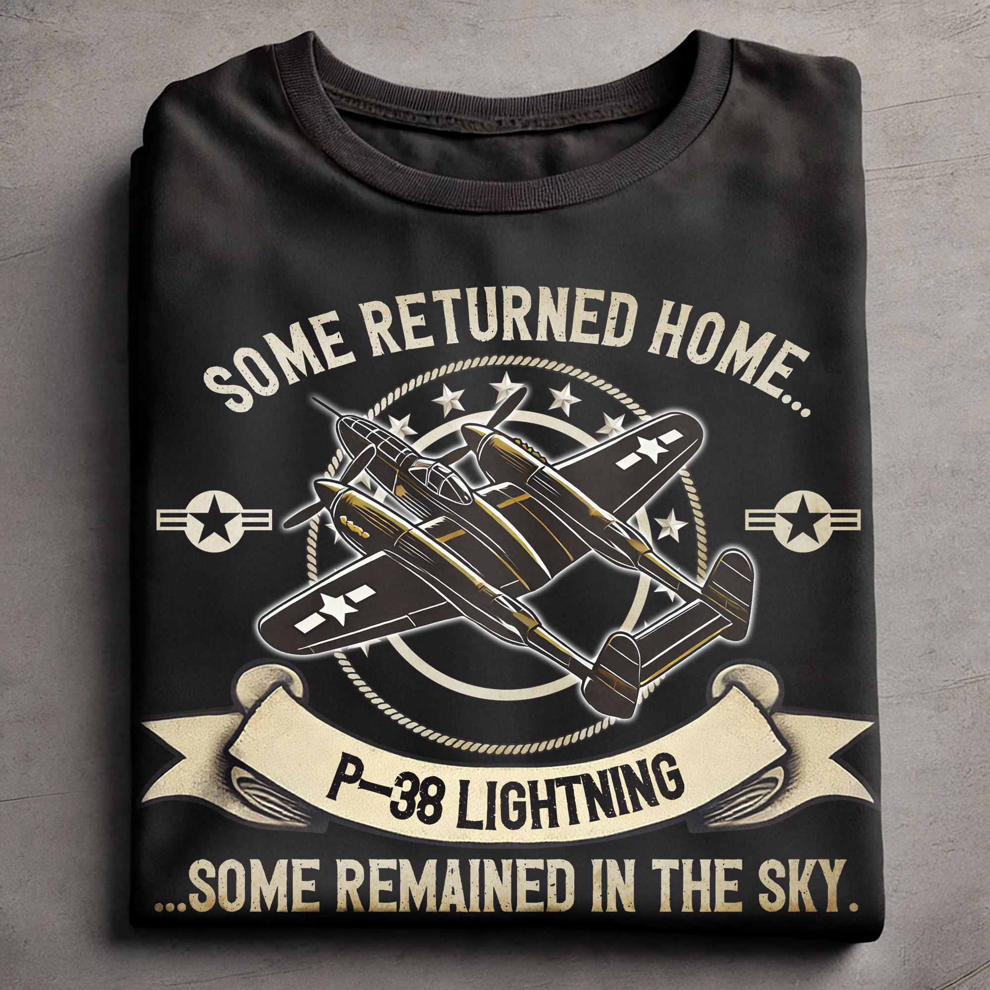 A veteran fighter pilot P-38 Lightning They called us heroes.....we only answered the call AT03653