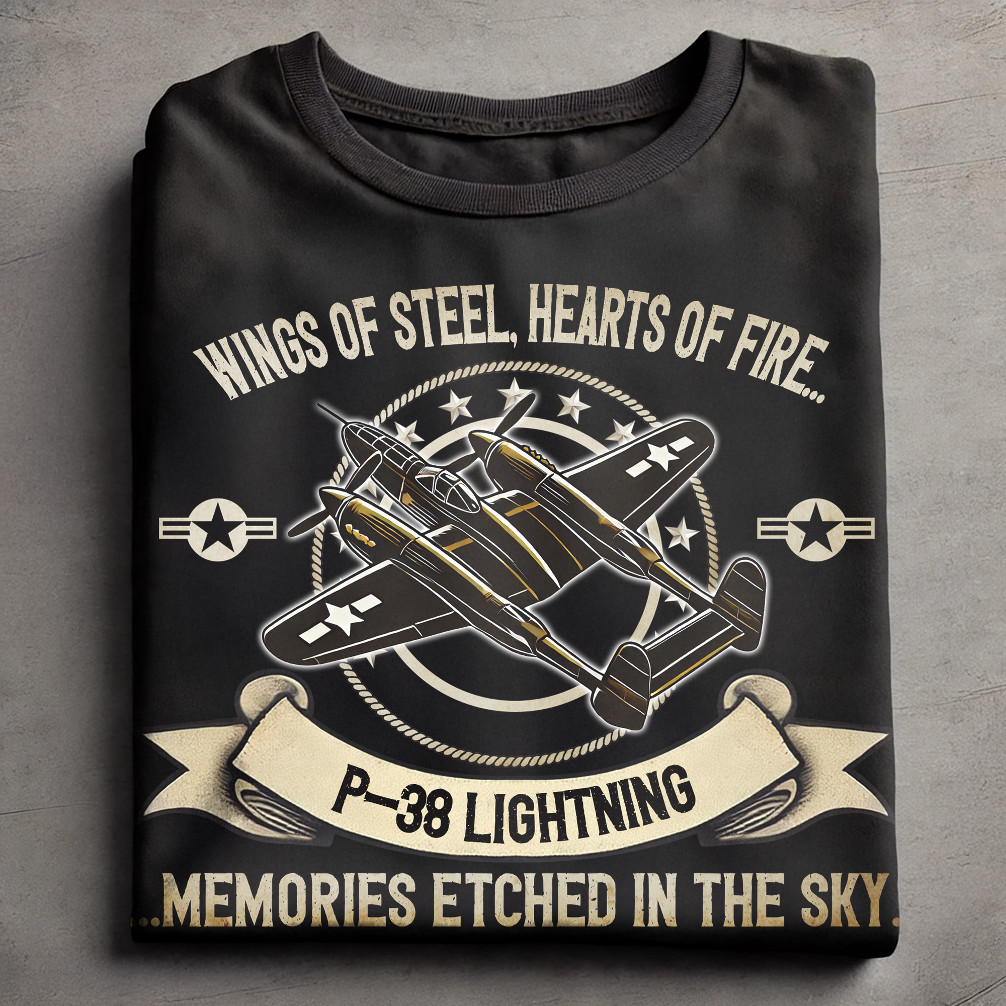 A veteran fighter pilot P-38 Lightning We ruled the skies......but we paid the price AT03656