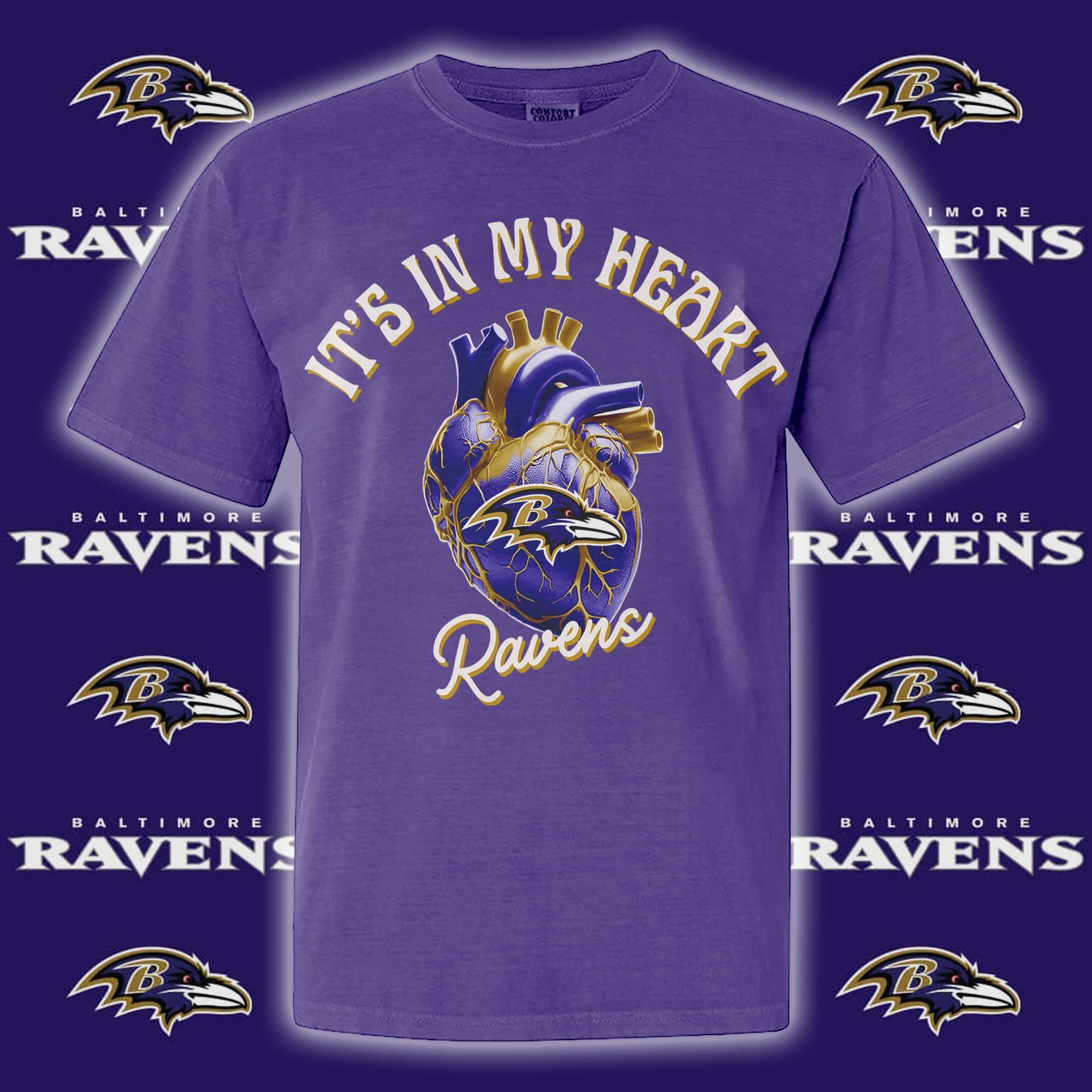 Baltimore Ravens Its In My Heart T-shirt PT65072