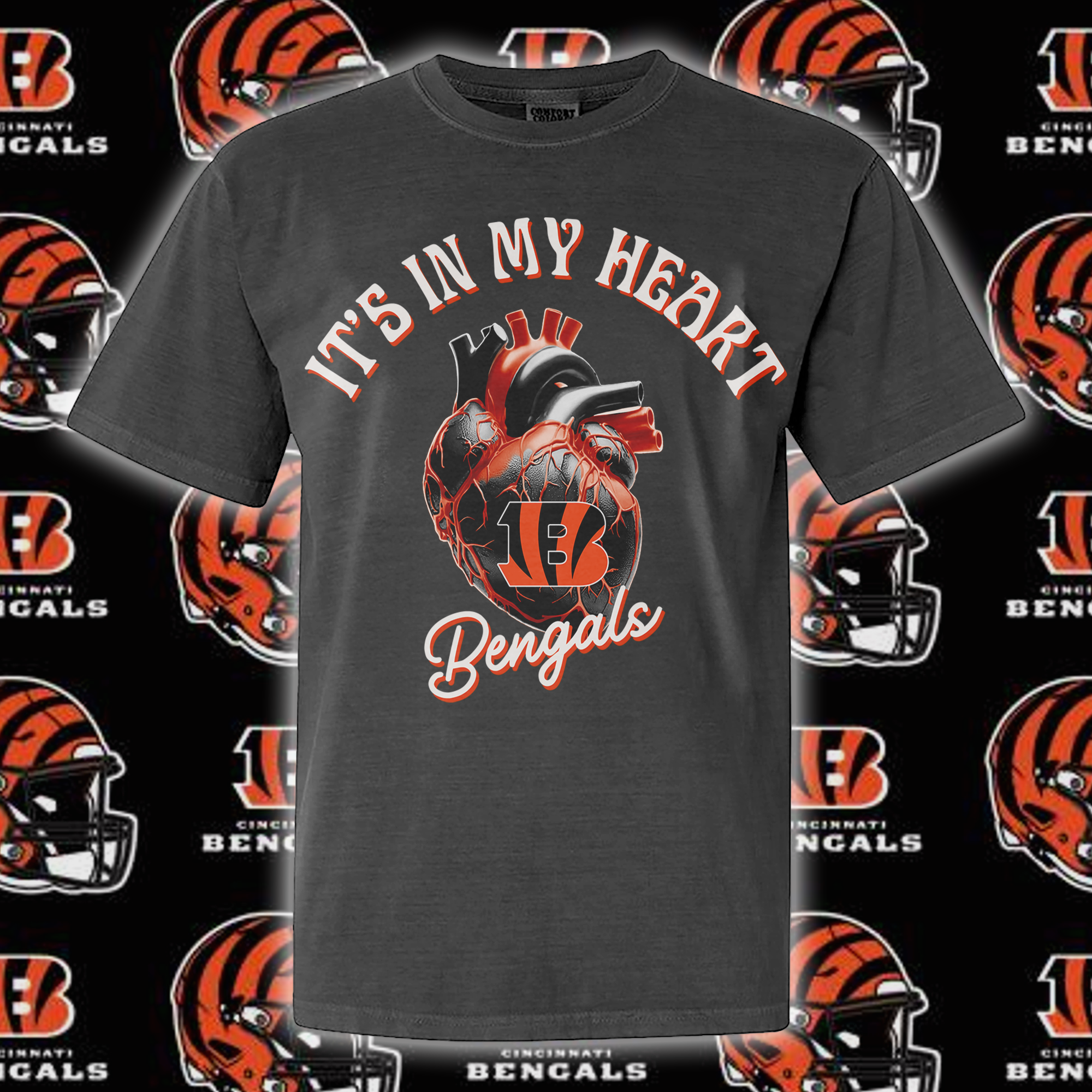 Cincinnati Bengals Its In My Heart T-shirt PT65076