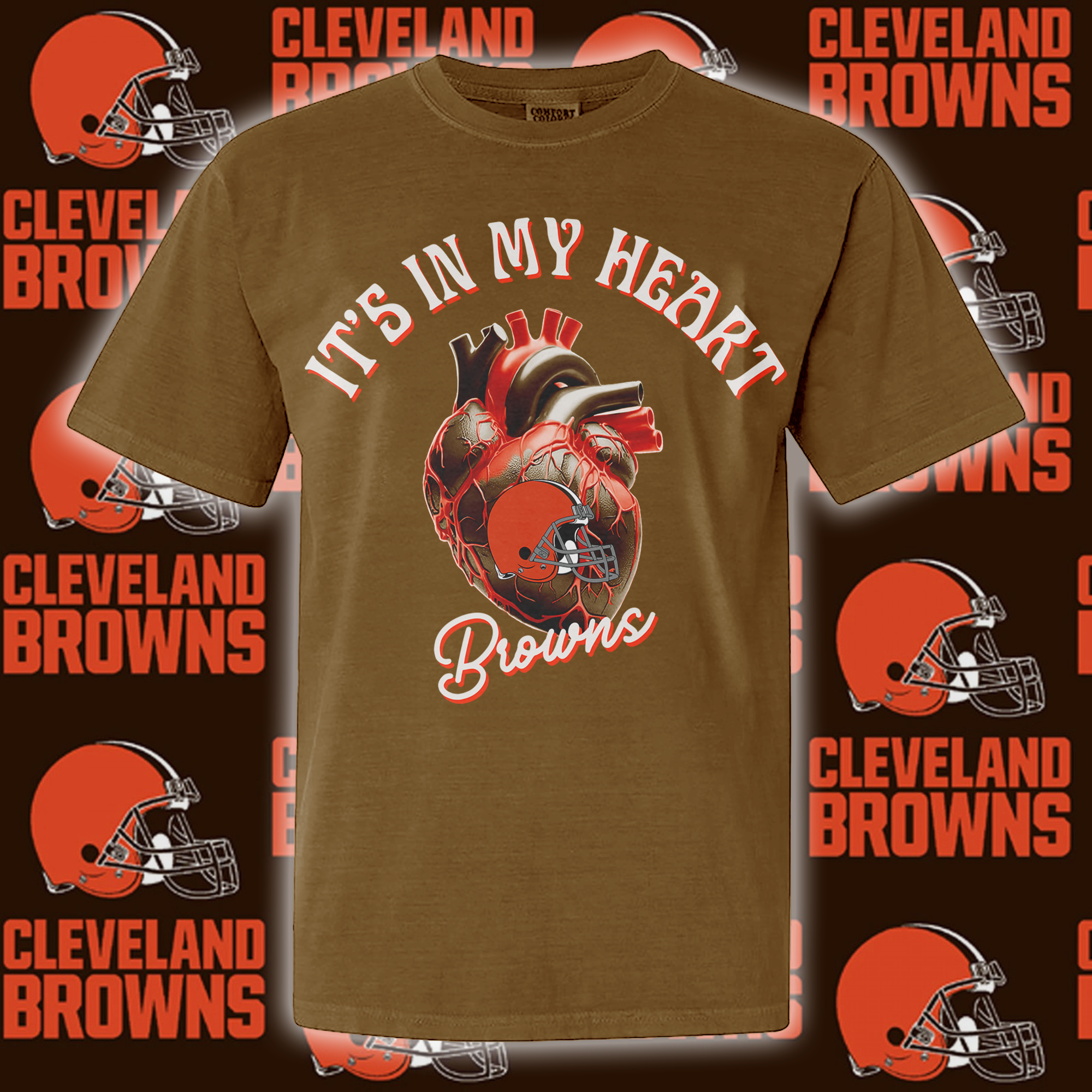 Cleveland Browns Its In My Heart T-shirt PT65077