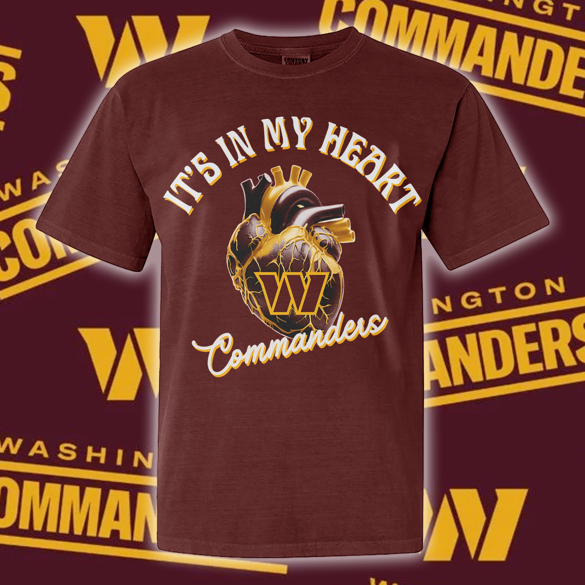 Commanders Its In My Heart T-shirt PT65078