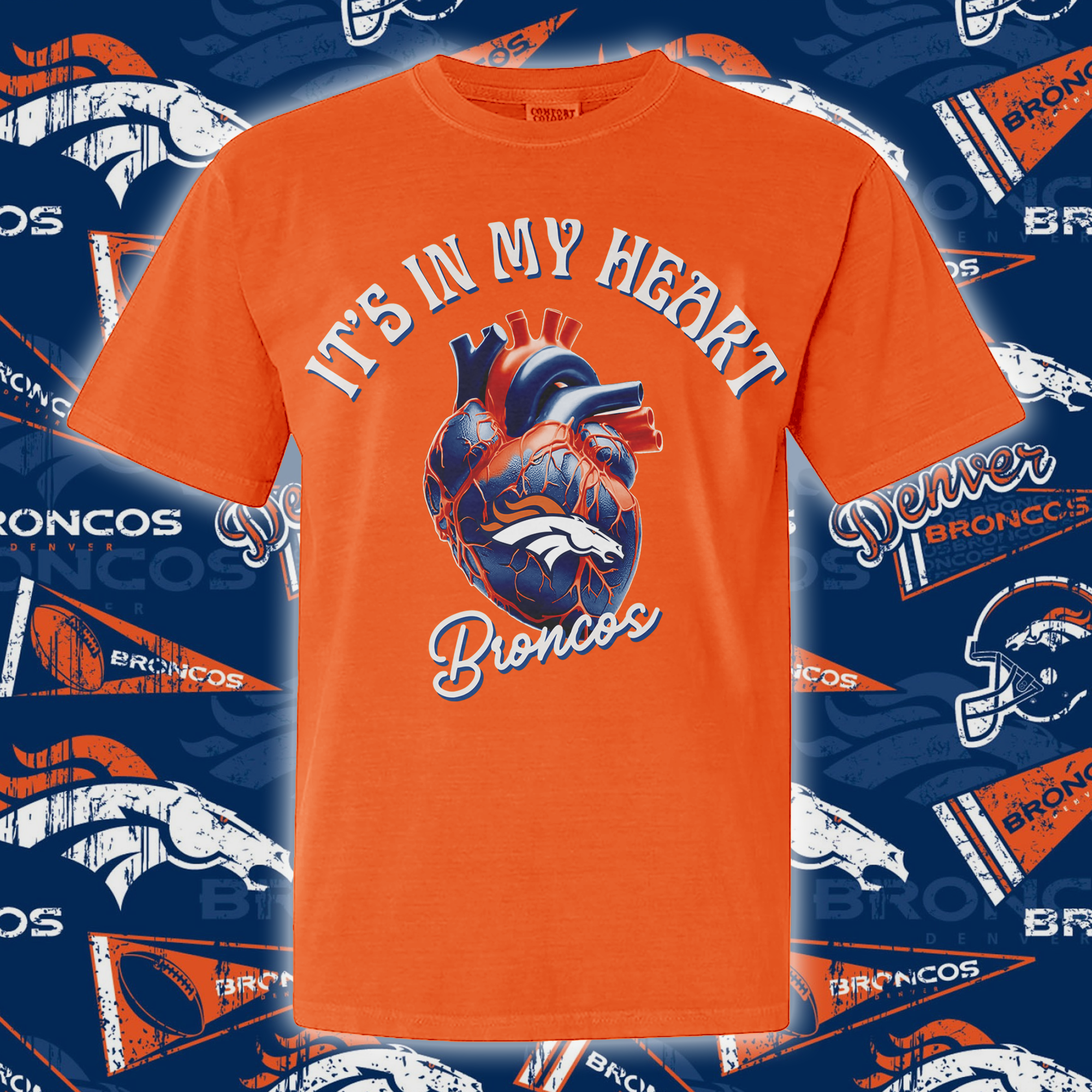 Denver Broncos Its In My Heart T-shirt PT65080